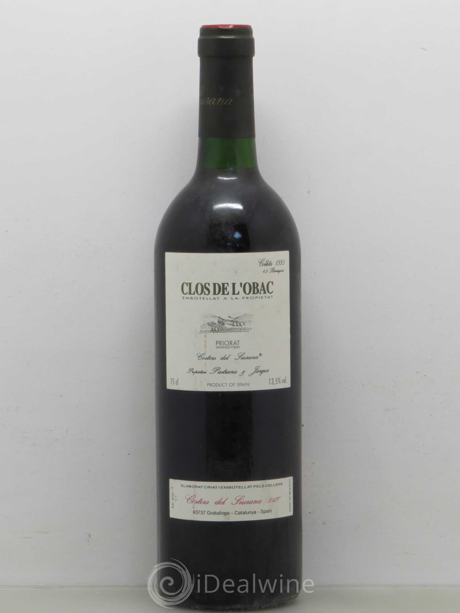 Priorat DOCA Clos De L'Obac Clos De L'Obac 1995 - Posten von 1 Flasche - 0