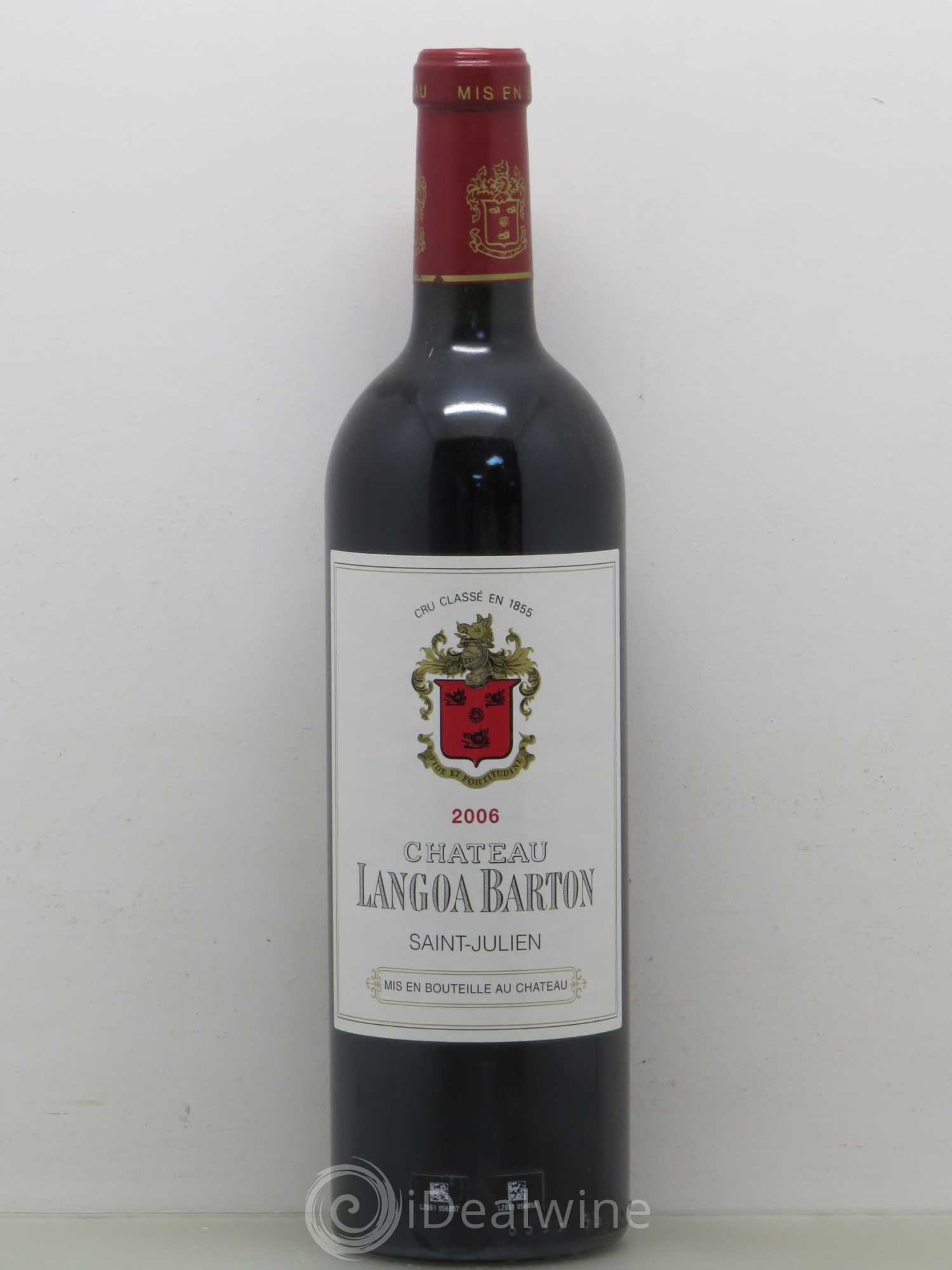 Château Langoa Barton 3ème Grand Cru Classé 2006 - Lot de 1 bouteille - 0