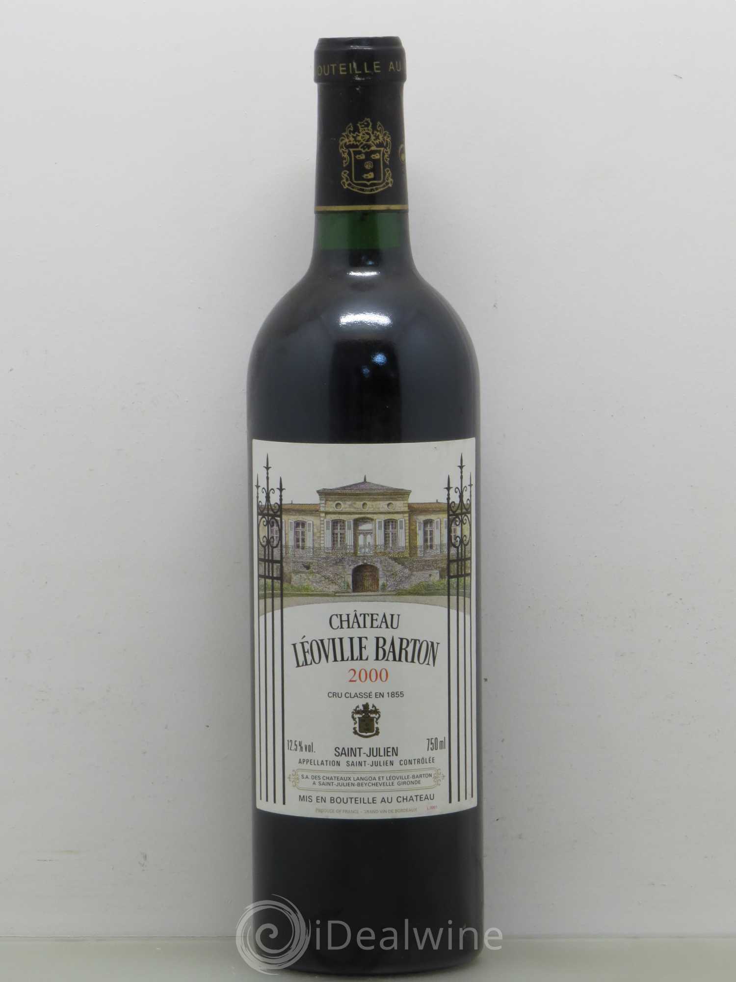 Château Léoville Barton 2ème Grand Cru Classé 2000 - Lot de 1 bouteille - 0
