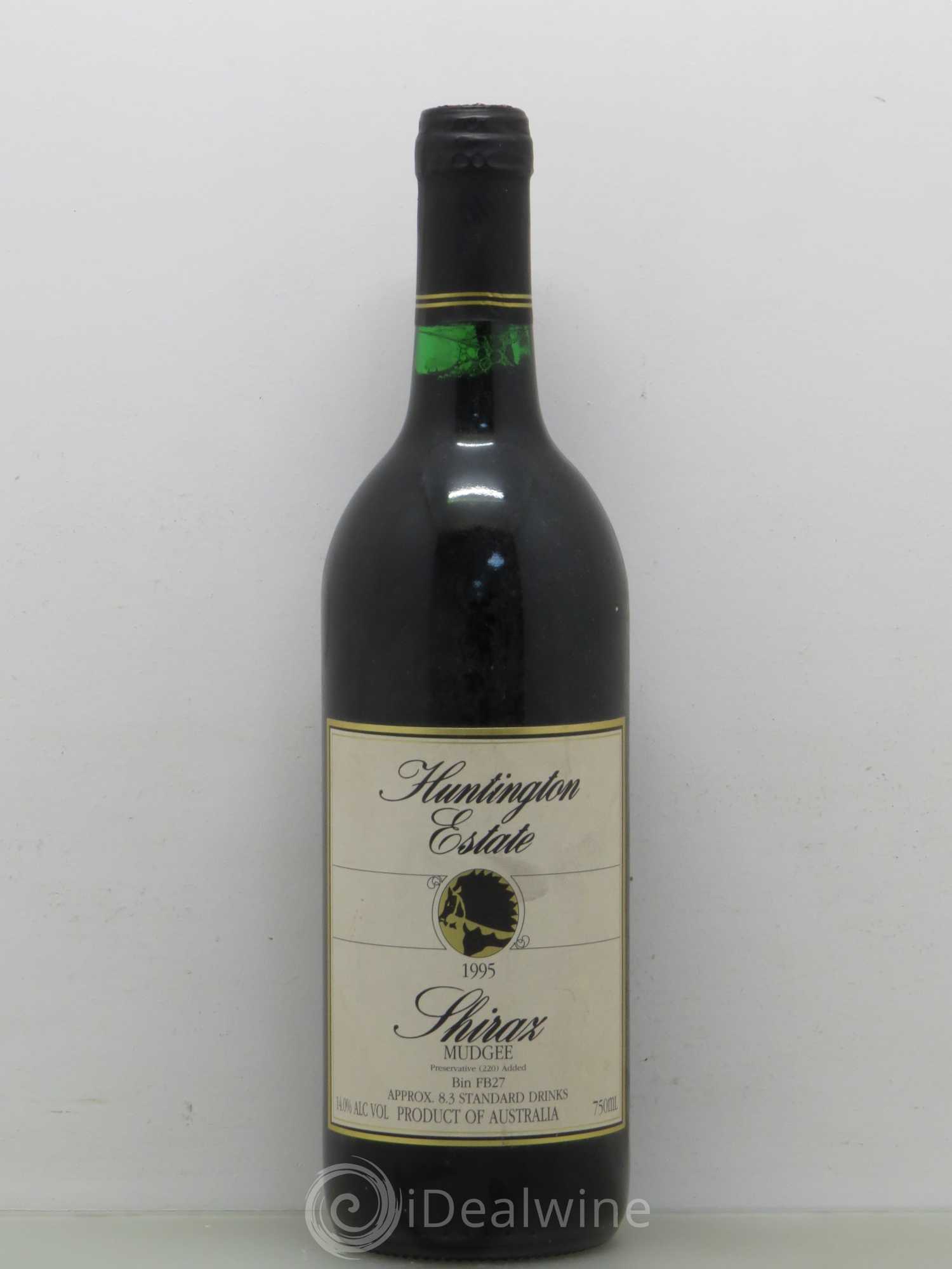 Australie Shiraz Mudgee Mudgee Huntington Estate 1995 - Posten von 1 Flasche - 0