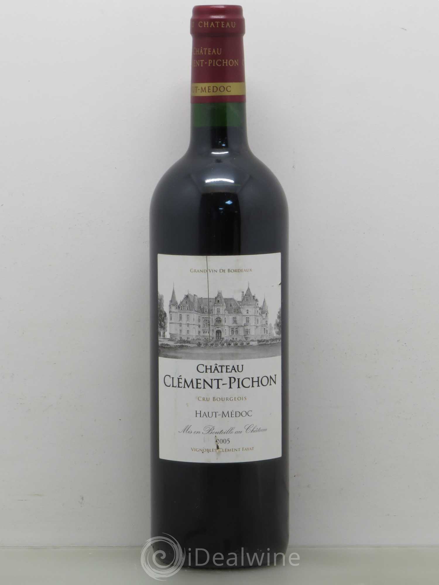 Château Clément-Pichon Cru Bourgeois 2005 - Lot de 1 bouteille - 0