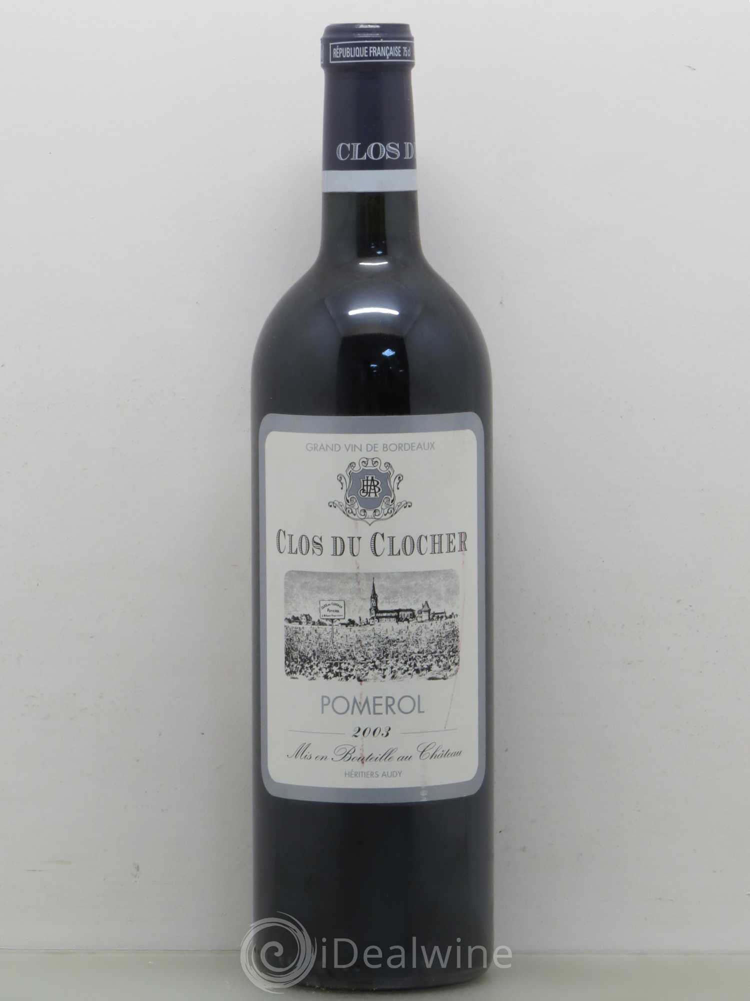 Clos du Clocher 2003 - Lot de 1 bouteille - 0