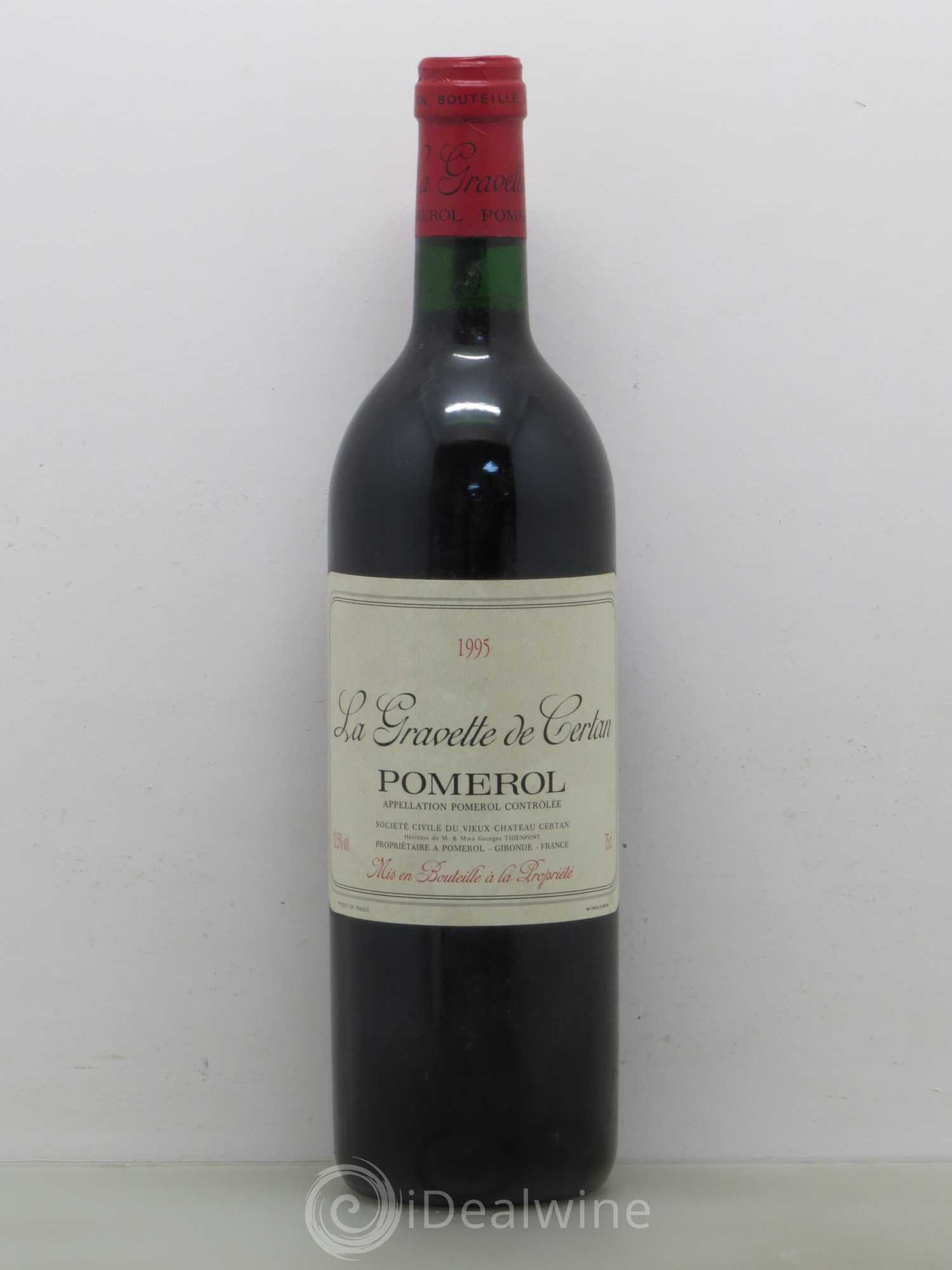 La Gravette de Certan 1995 - Lot de 1 bouteille - 0