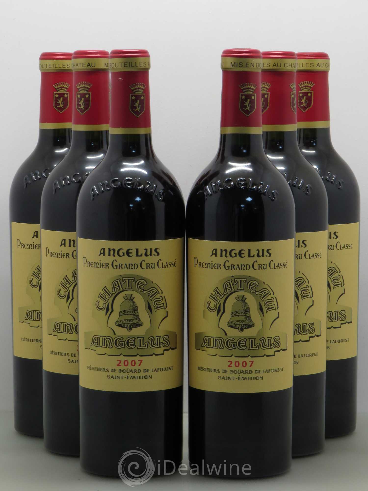 Château Angélus 1er Grand Cru Classé A 2007 - Lot de 6 bouteilles - 0