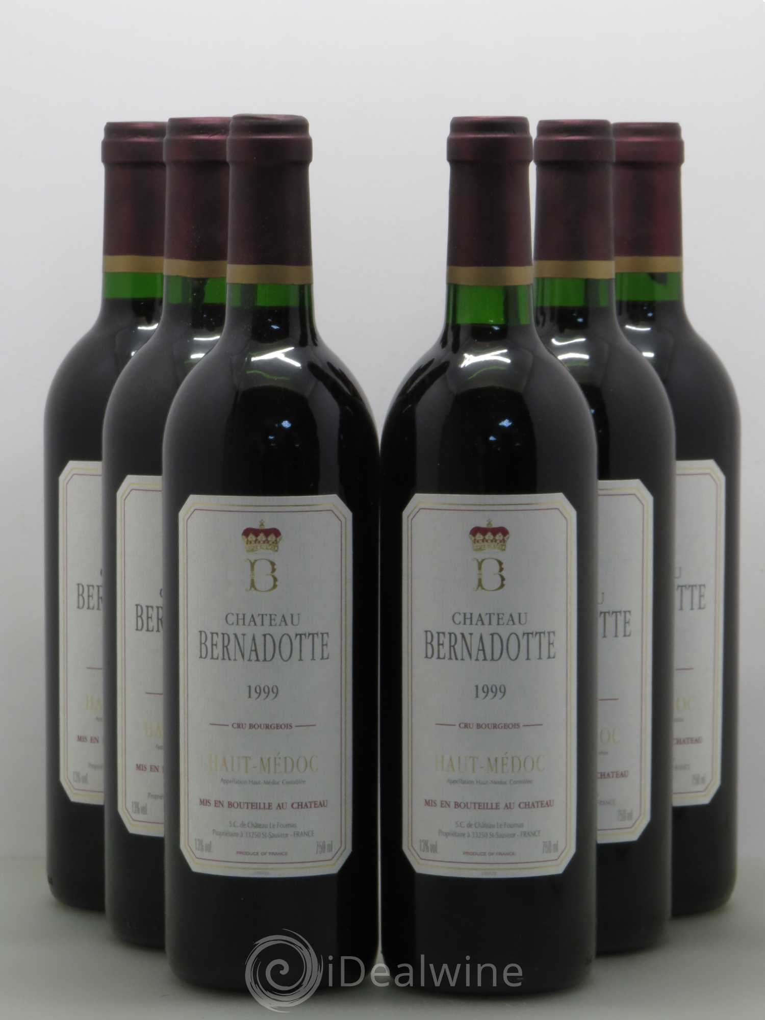 Château Bernadotte 1999 - Lot de 6 bouteilles - 0