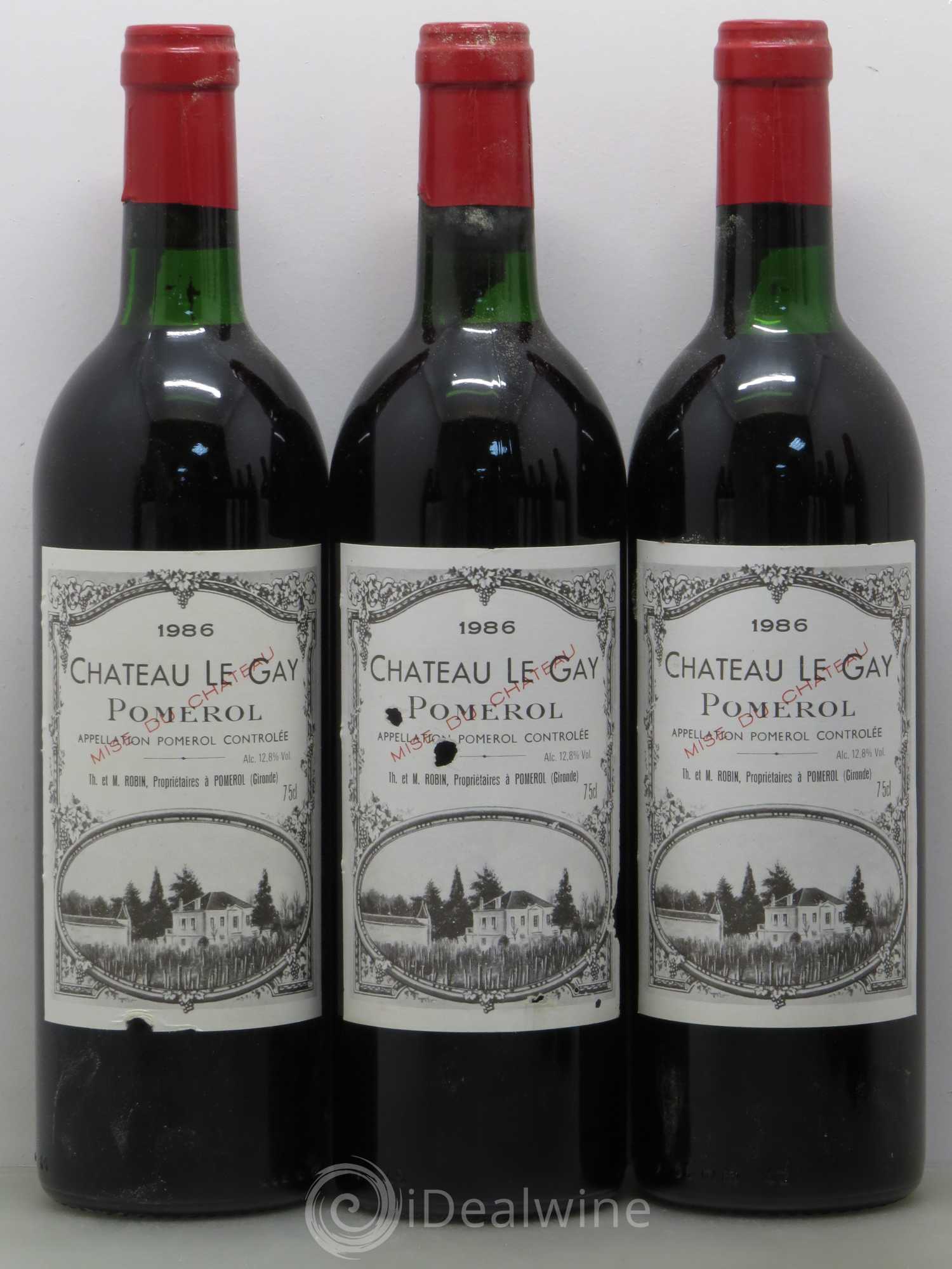 Château Le Gay 1986 - Lot de 12 bouteilles - 1