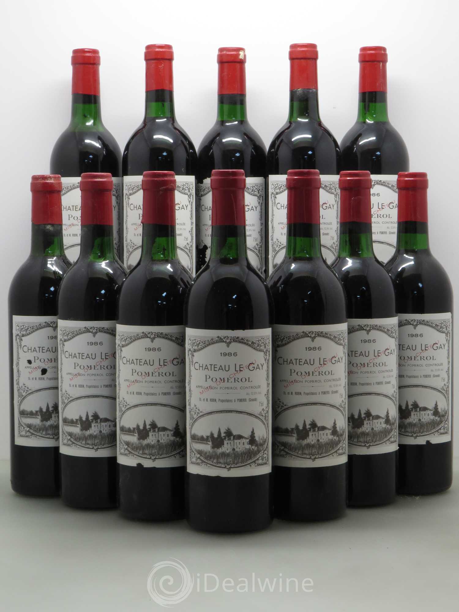 Château Le Gay 1986 - Lot de 12 bouteilles - 0