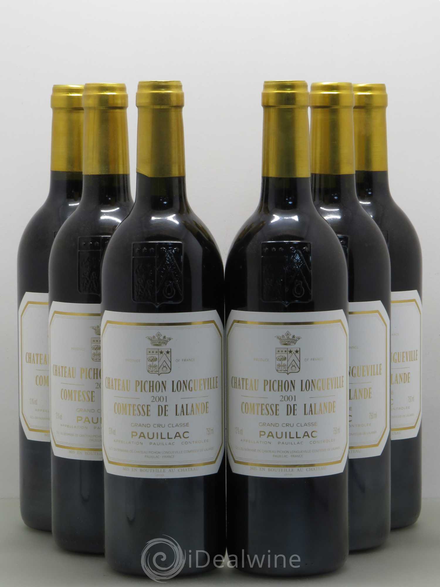 Château Pichon Longueville Comtesse de Lalande 2ème Grand Cru Classé 2001 - Lot de 6 bouteilles - 0