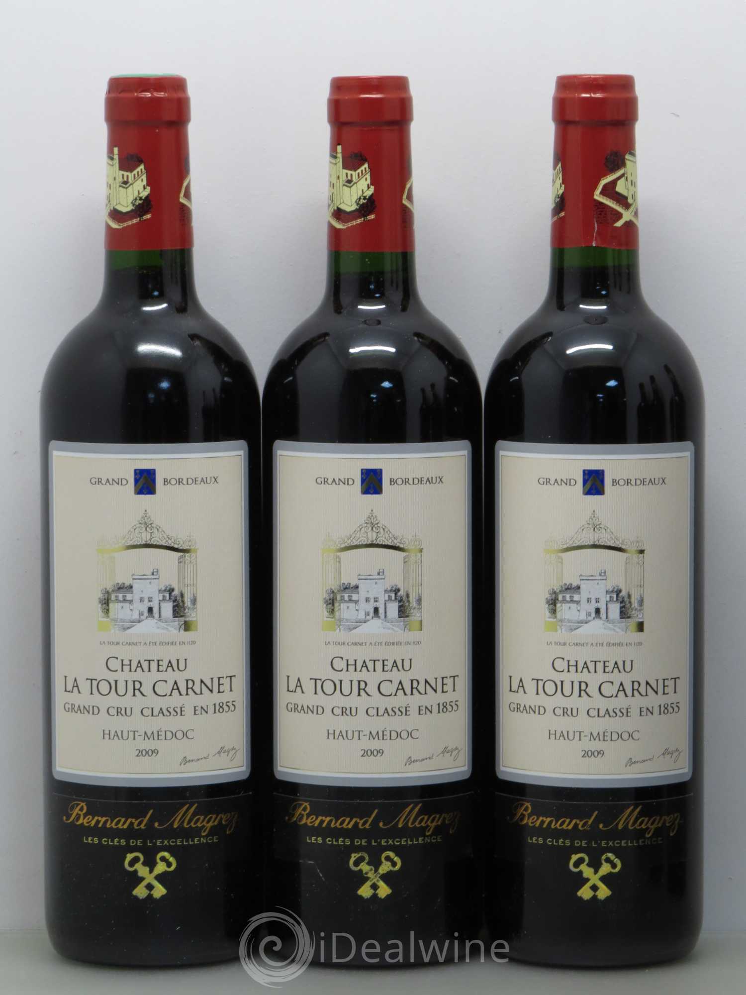 Château la Tour Carnet 4ème Grand Cru Classé 2009 - Lot de 6 bouteilles - 1