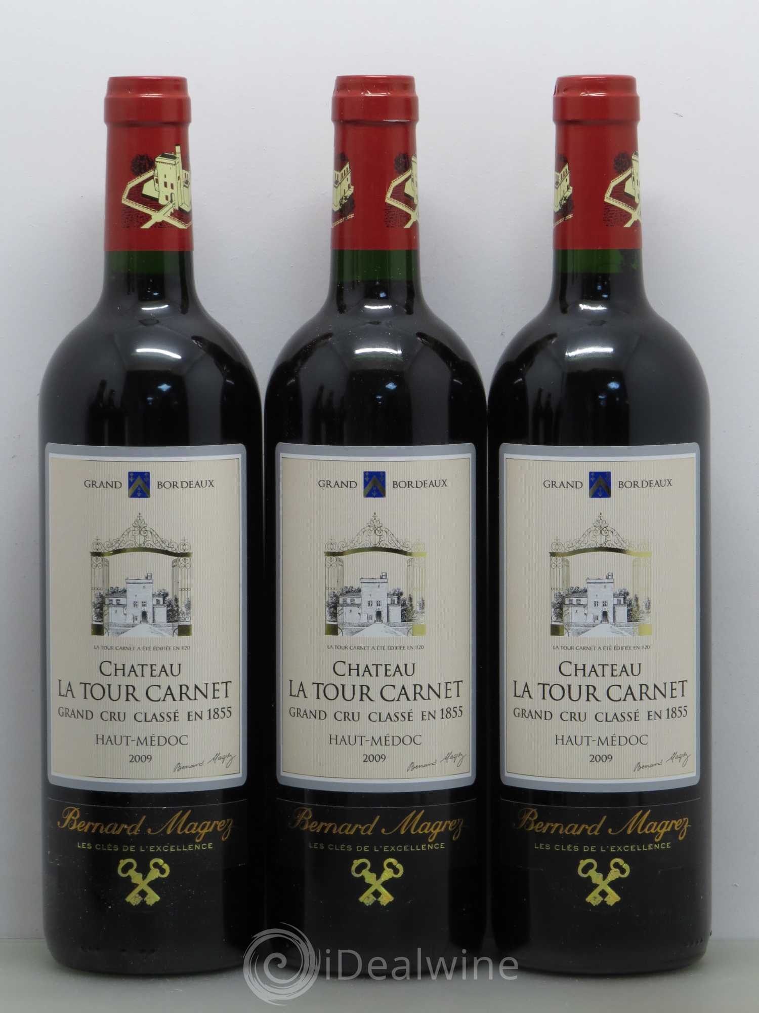 Château la Tour Carnet 4ème Grand Cru Classé 2009 - Lot de 6 bouteilles - 1