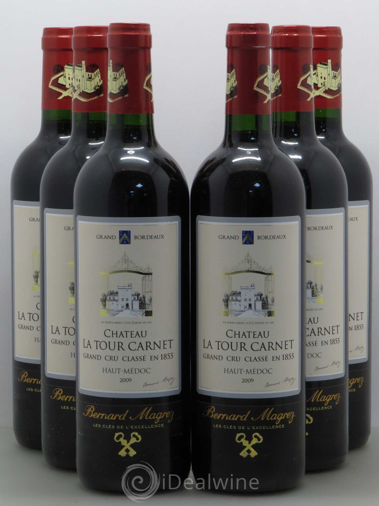 Château la Tour Carnet 4ème Grand Cru Classé 2009 - Lot de 6 bouteilles - 0
