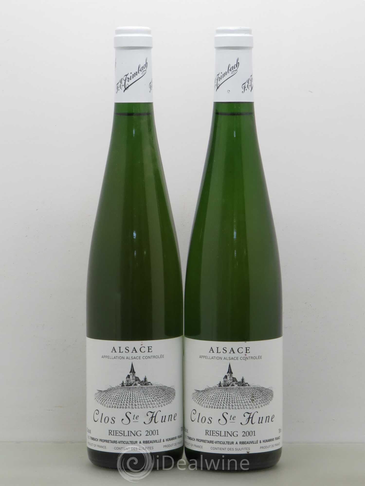 Alsace Riesling Clos Sainte-Hune Trimbach (Domaine) 2001 - Lot de 2 bouteilles - 0