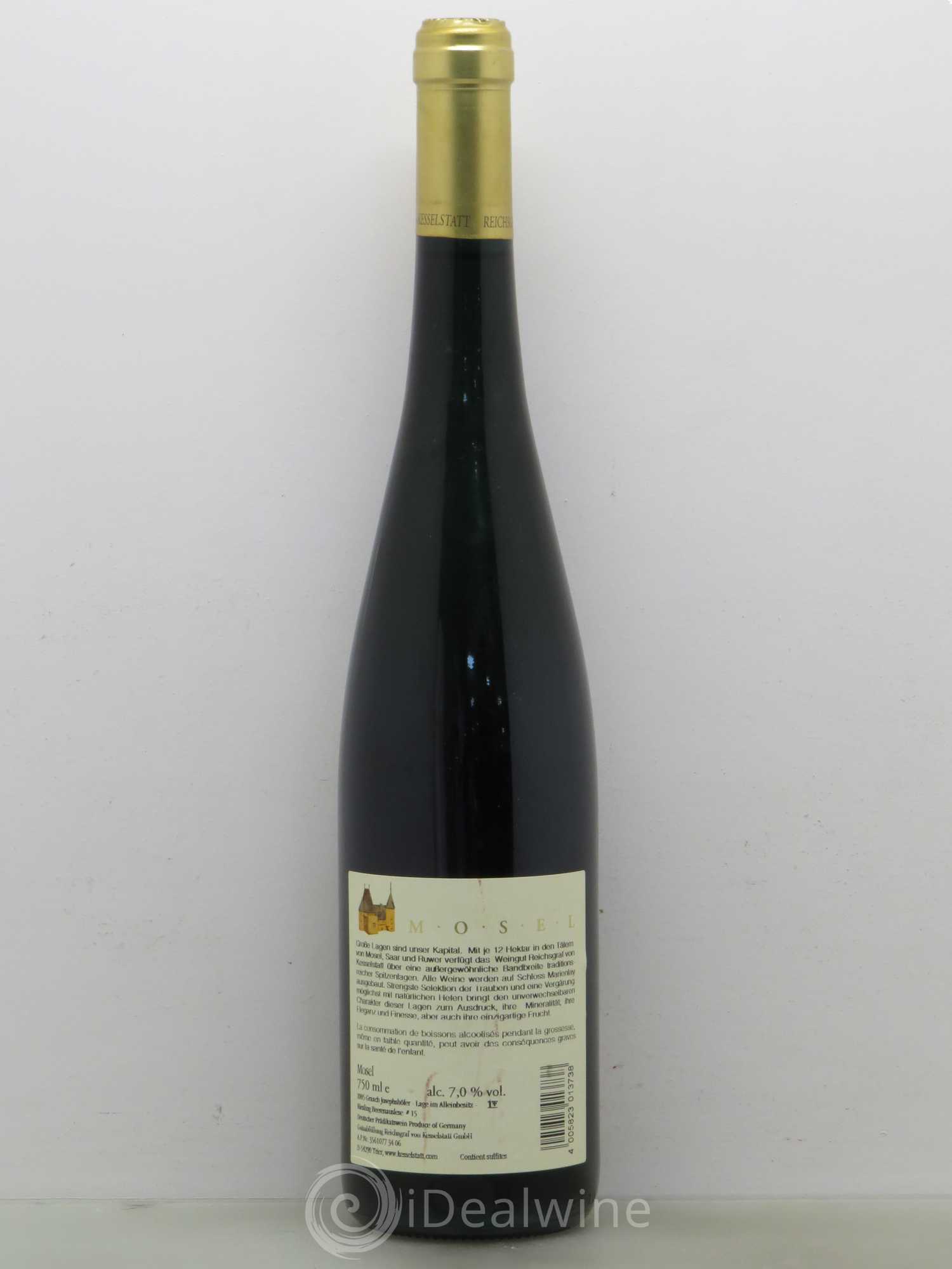 Allemagne Mosel-Saar Josepfshöfer BA Fuder 15 Riesling Graacher Josephshöfer Kesselstatt 2005 - Posten von 1 Flasche - 1