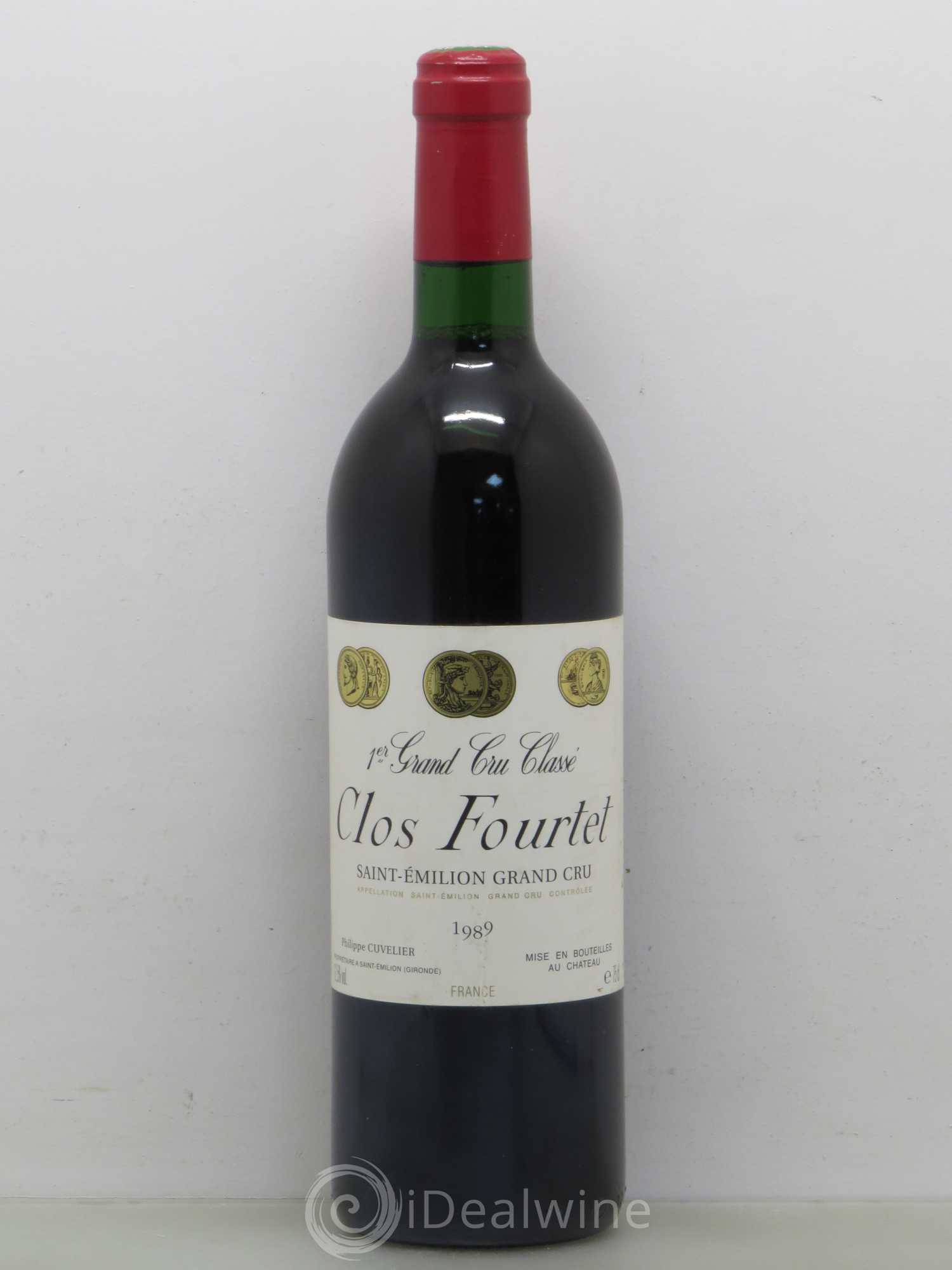 Clos Fourtet 1er Grand Cru Classé B 1989 - Lot de 1 bouteille - 0