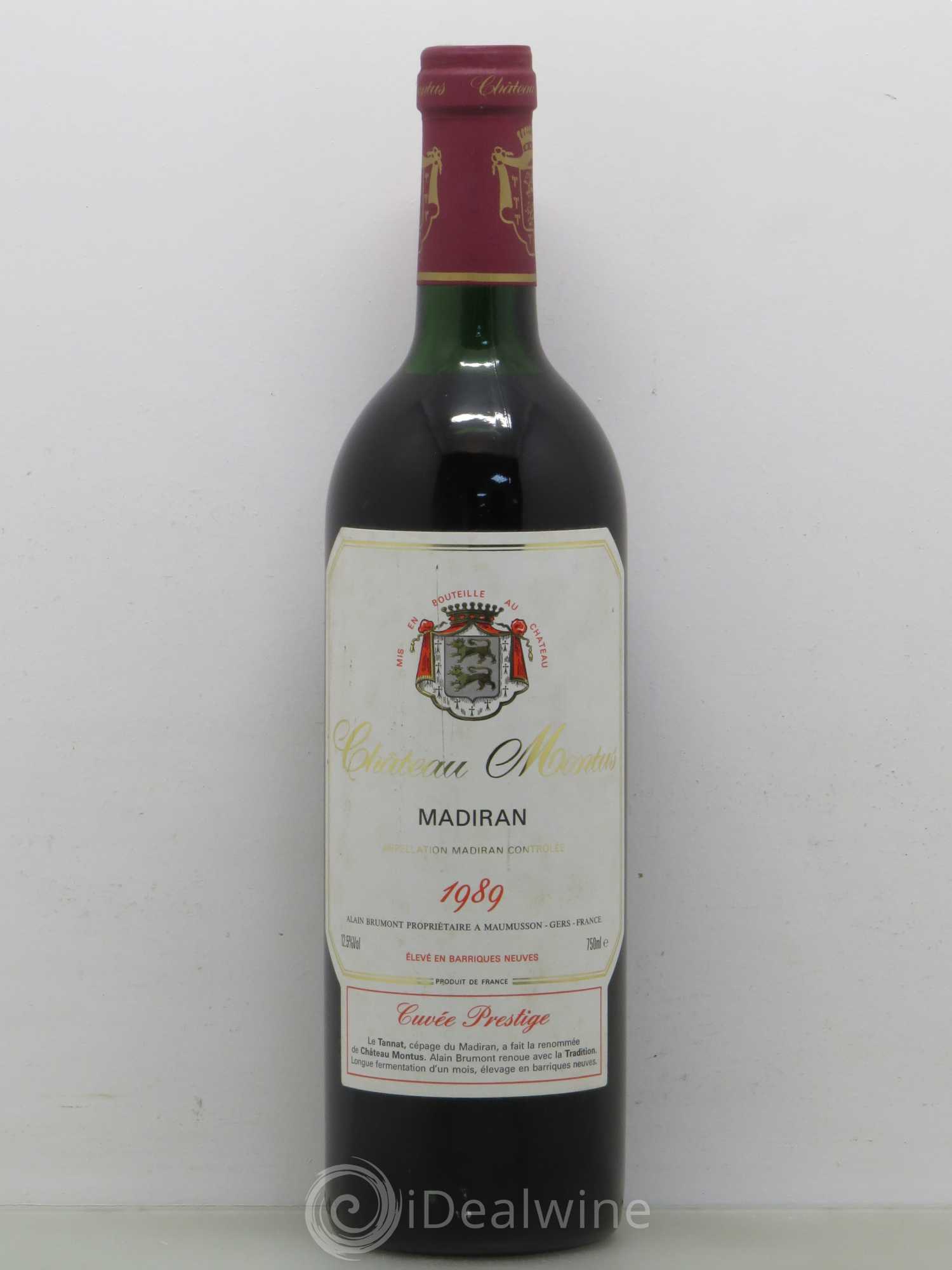 Madiran Château Montus-Prestige Alain Brumont 1989 - Lot de 1 bouteille - 0