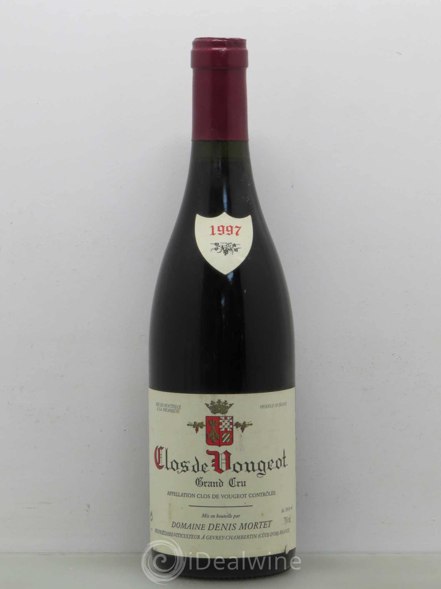 Clos de Vougeot Grand Cru Denis Mortet (Domaine) 1997 - Lot de 1 bouteille - 0