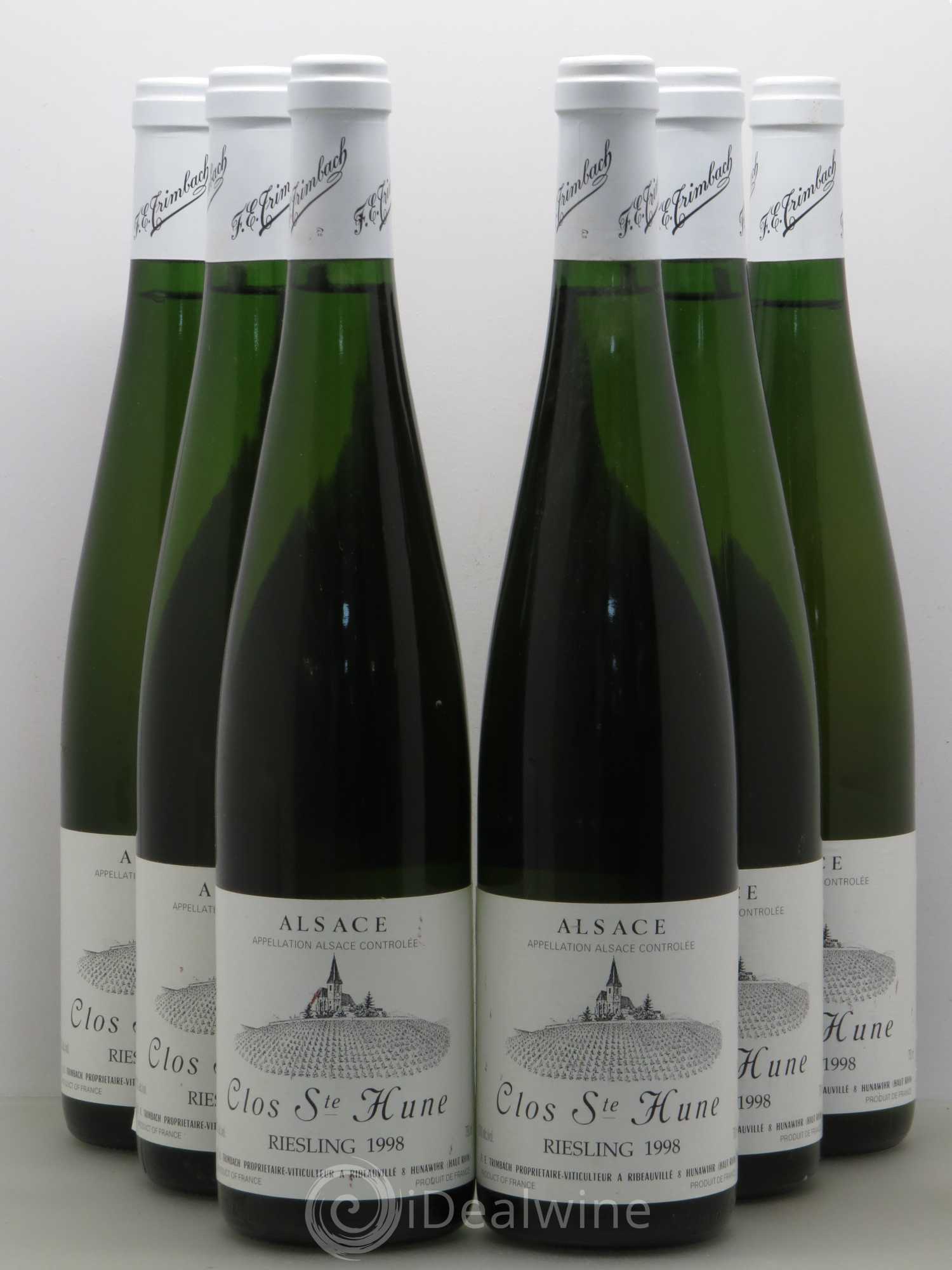 Alsace Riesling Clos Sainte-Hune Trimbach (Domaine) 1998 - Lot de 6 bouteilles - 0