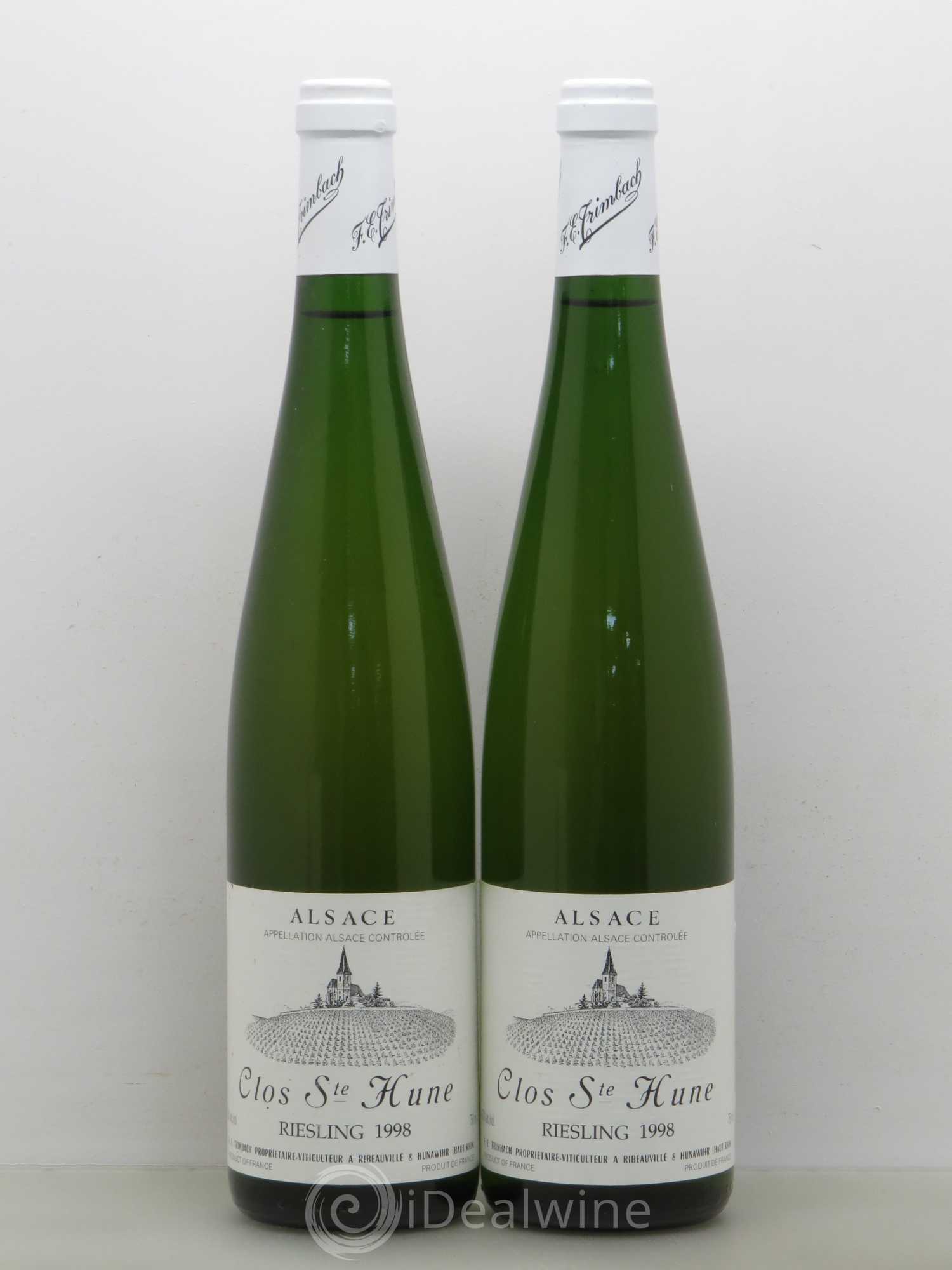 Alsace Riesling Clos Sainte-Hune Trimbach (Domaine) 1998 - Lot de 2 bouteilles - 0
