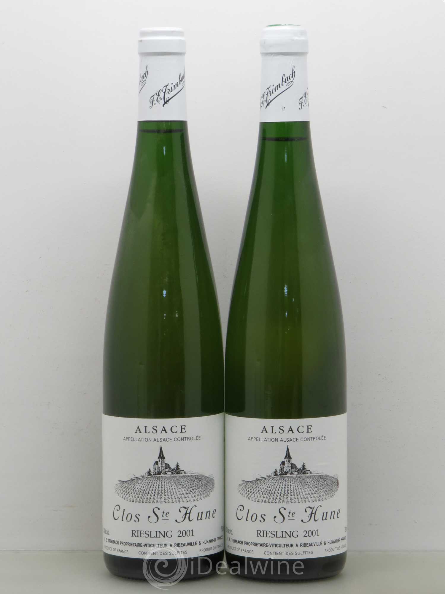 Alsace Riesling Clos Sainte-Hune Trimbach (Domaine) 2001 - Lot de 2 bouteilles - 0