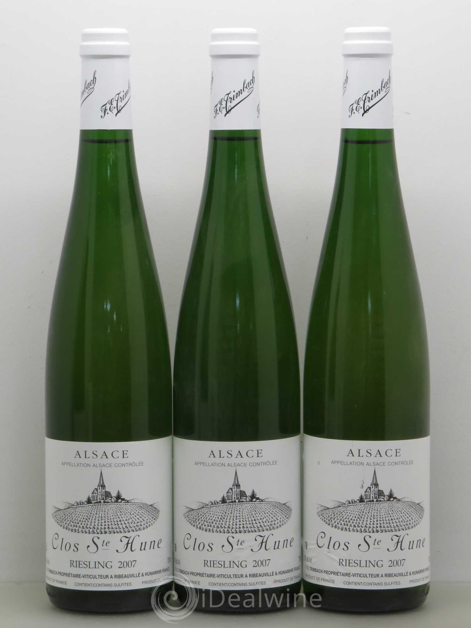 Alsace Riesling Clos Sainte-Hune Trimbach (Domaine) 2007 - Lot de 3 bouteilles - 0