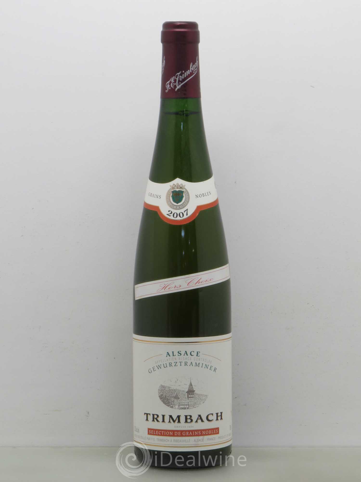 Alsace Gewurztraminer Sélection de Grains Nobles Trimbach (Domaine) Hors Choix 2007 - Lotto di 1 bottiglia - 0