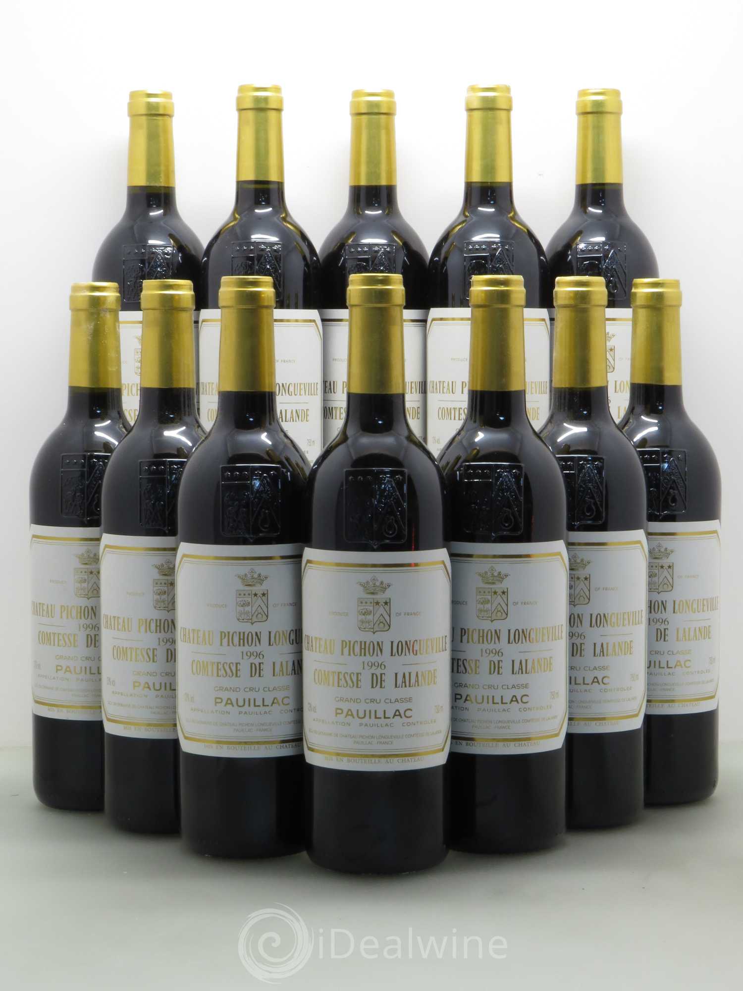 Château Pichon Longueville Comtesse de Lalande 2ème Grand Cru Classé 1996 - Lot de 12 bouteilles - 0