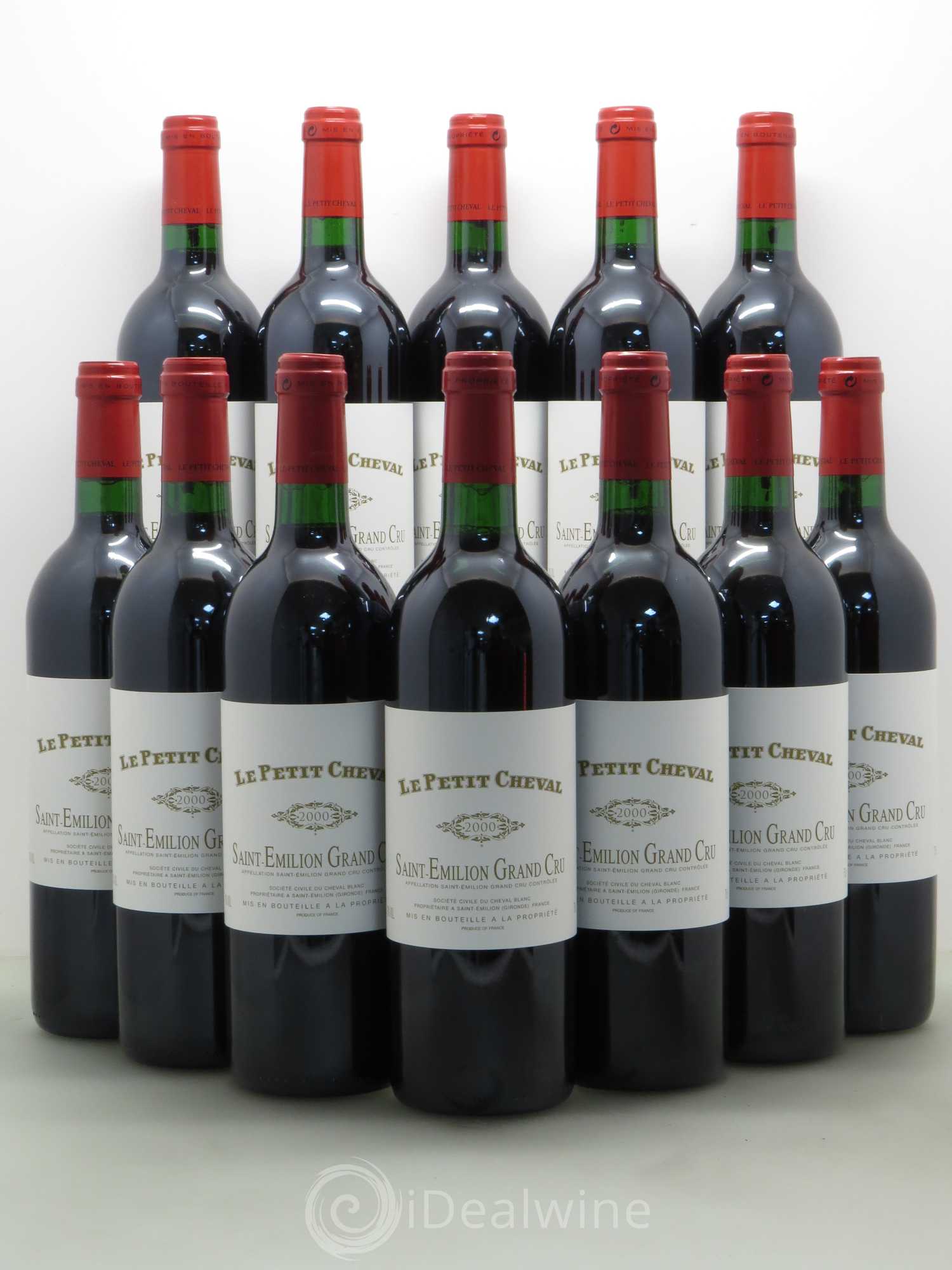 Le Petit Cheval Second Vin 2000 - Lot de 12 bouteilles - 0