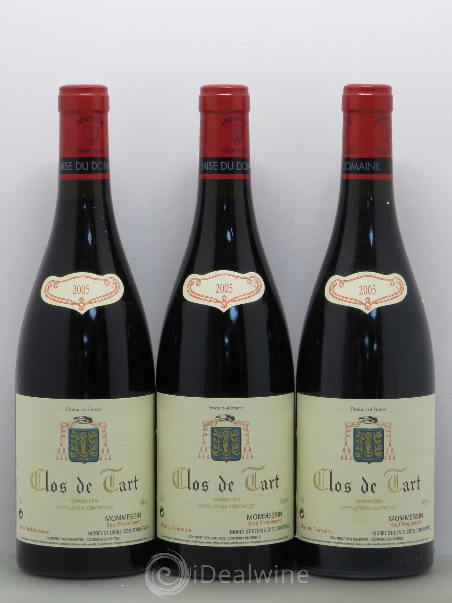 Clos de Tart Grand Cru Clos de Tart 2005 - Lot de 3 bouteilles - 0