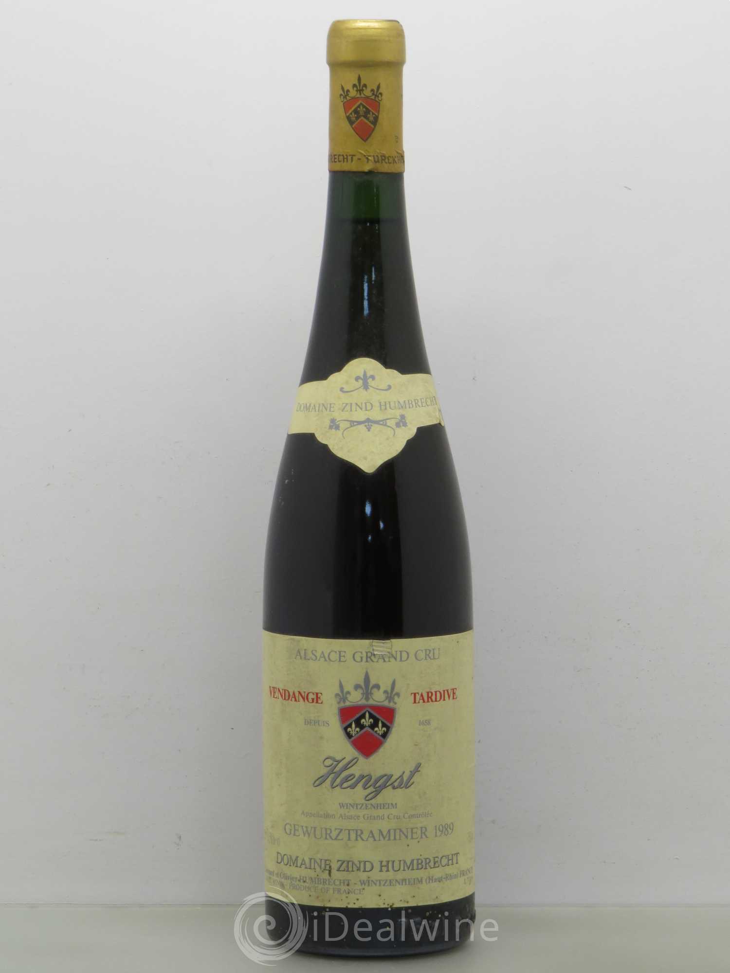 Gewurztraminer Grand Cru Hengst Vendanges Tardives Zind Humbrecht 1989 - Posten von 1 Flasche - 0