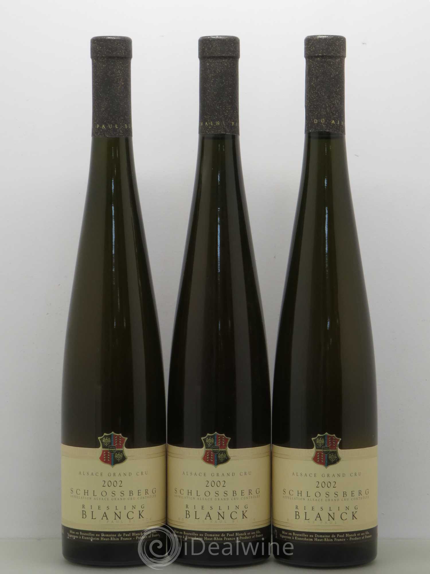 Alsace Schlossberg Paul Blanck 2002 - Posten von 3 Flaschen - 0