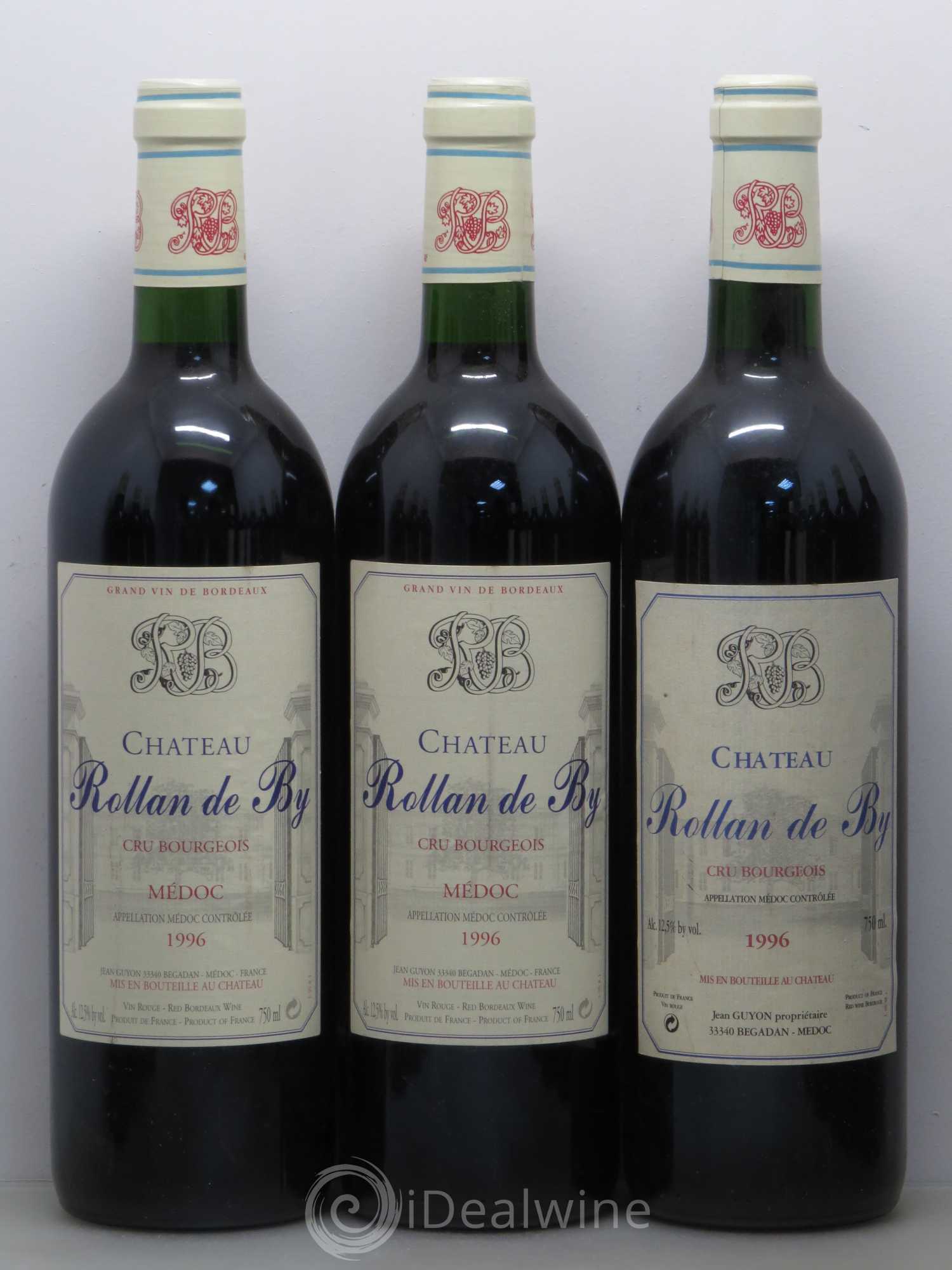 Château Rollan de By Cru Bourgeois 1996 - Lot de 12 bouteilles - 1