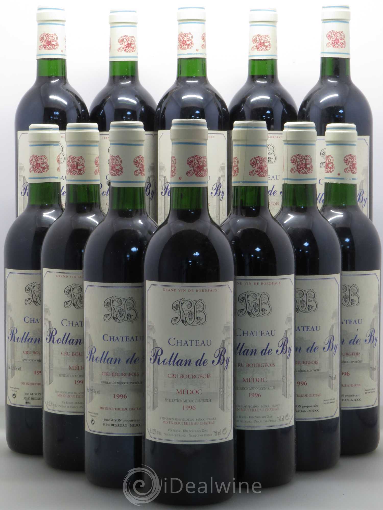 Château Rollan de By Cru Bourgeois 1996 - Lot de 12 bouteilles - 0