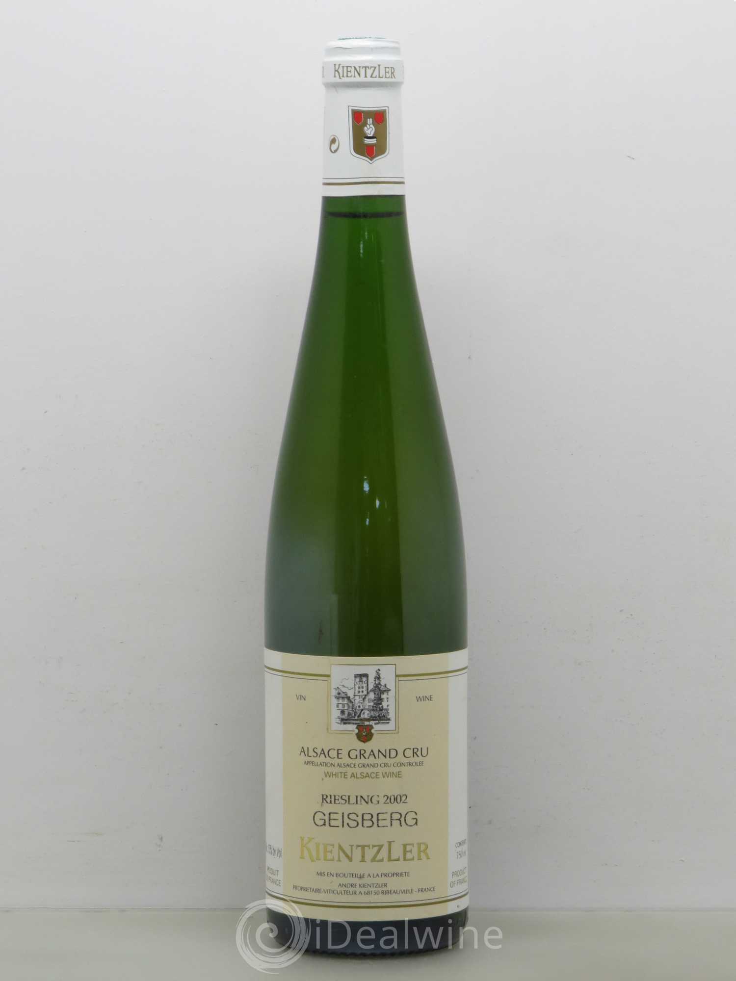 Riesling Geisberg Kientzler 2002 - Lot de 1 bouteille - 0