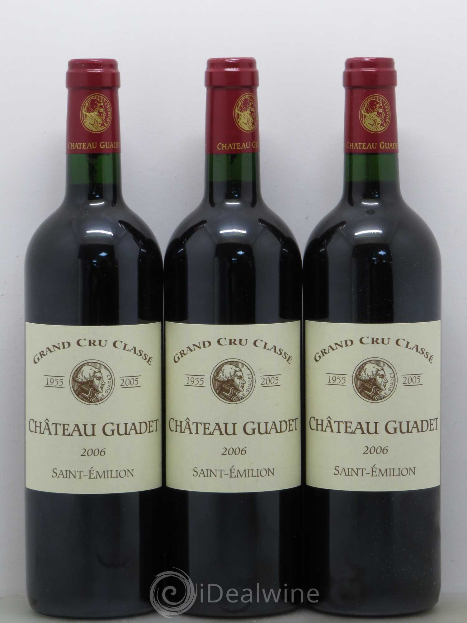 Château Guadet Grand Cru Classé 2006 - Lot de 12 bouteilles - 1