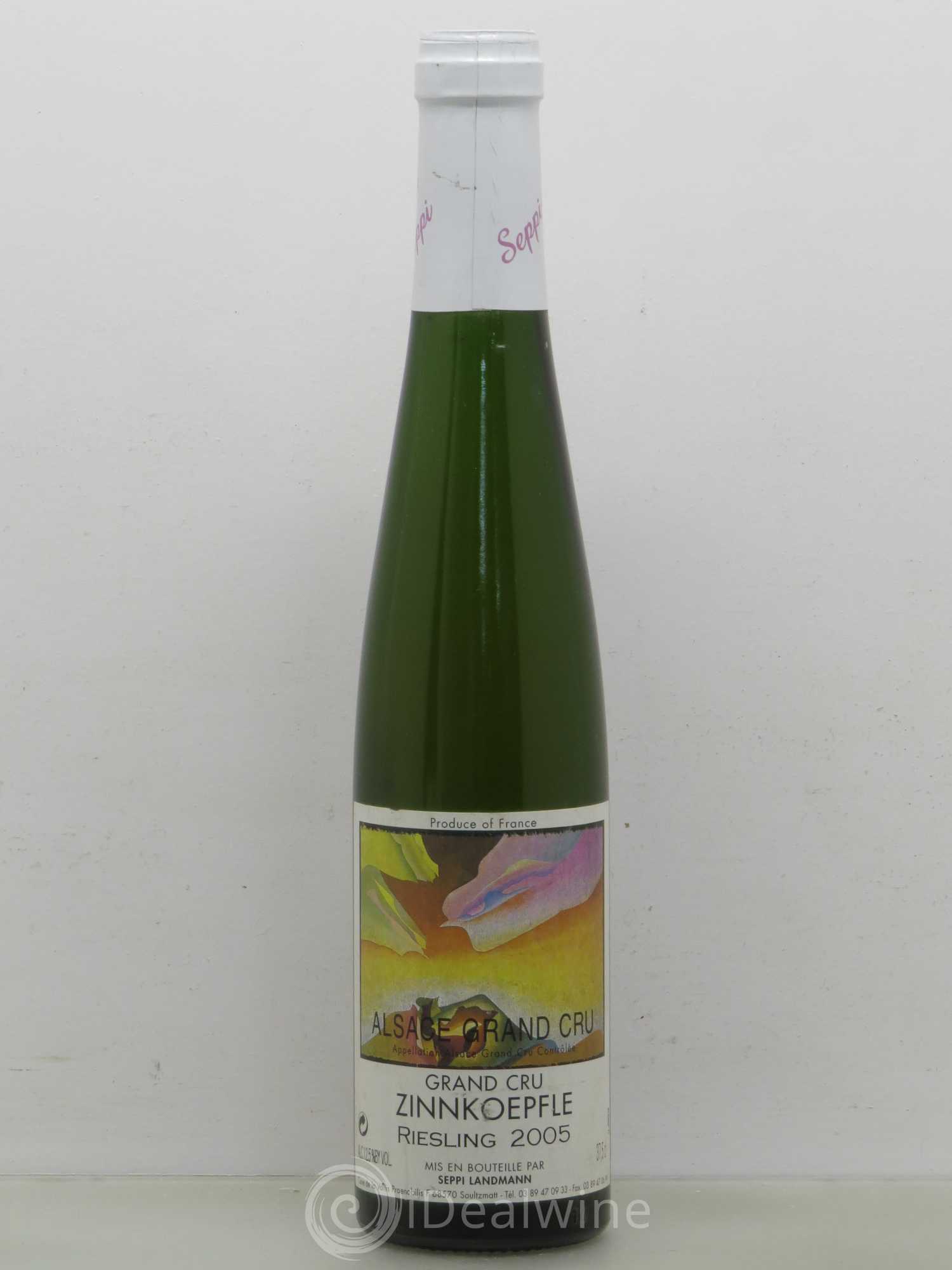 Riesling Zinnköpfle Seppi Landmann (sans prix de réserve) 2005 - Lotto di 1 mezza bottiglia - 0