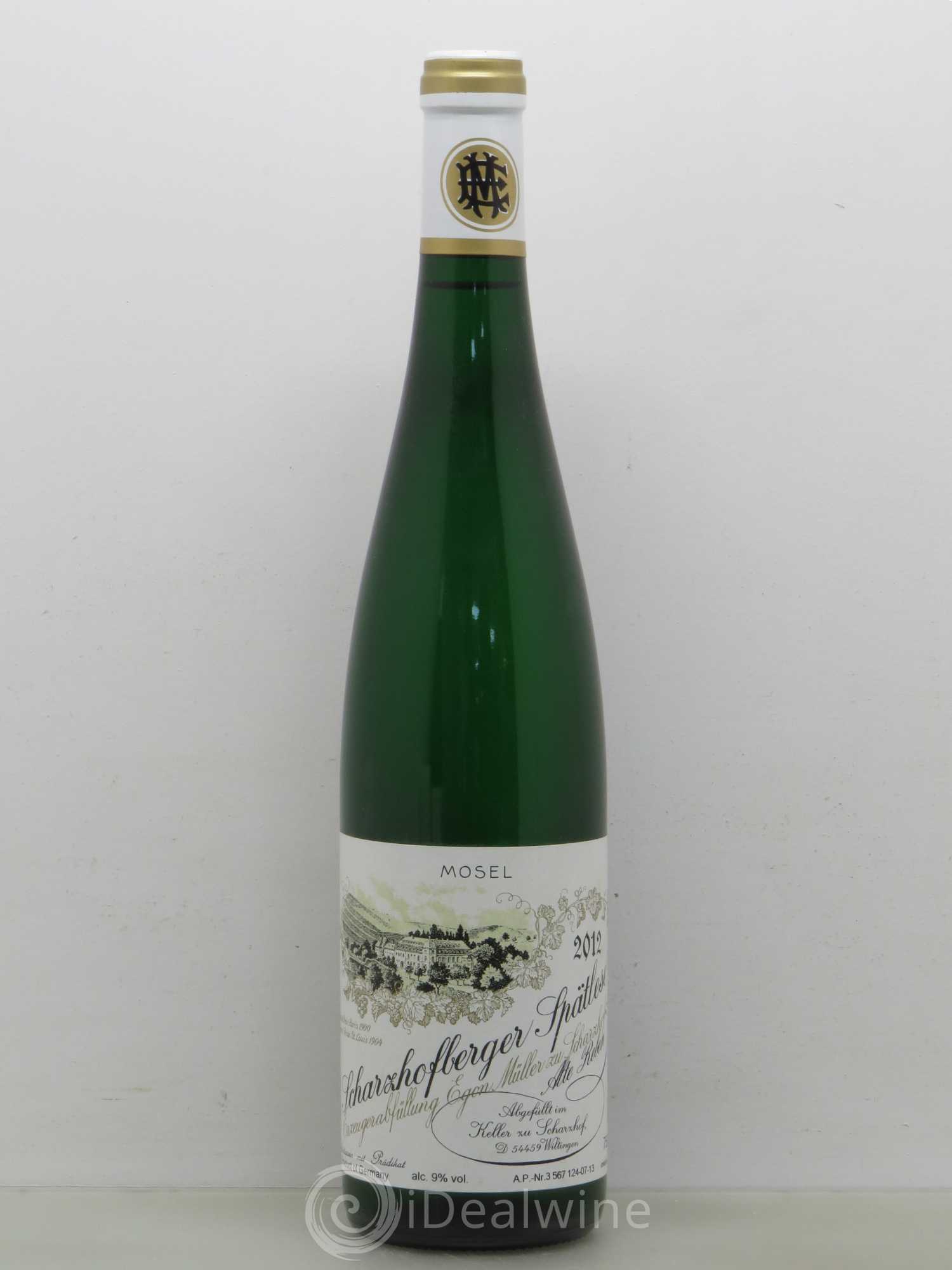 Riesling Scharzhofberger Spatlese Egon Muller AP07 2012 - Posten von 1 Flasche - 0