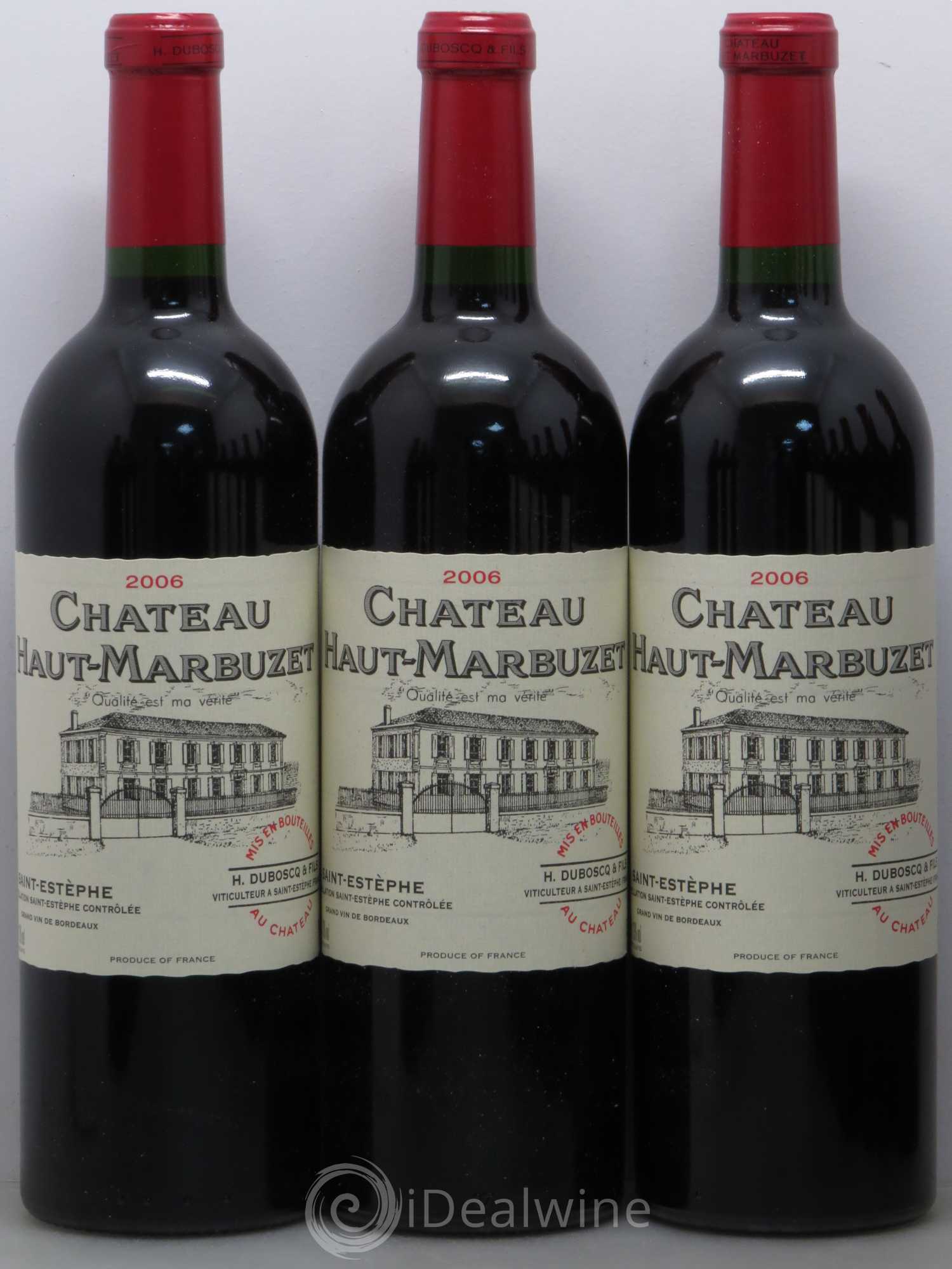Château Haut Marbuzet 2006 - Lot de 12 bouteilles - 1