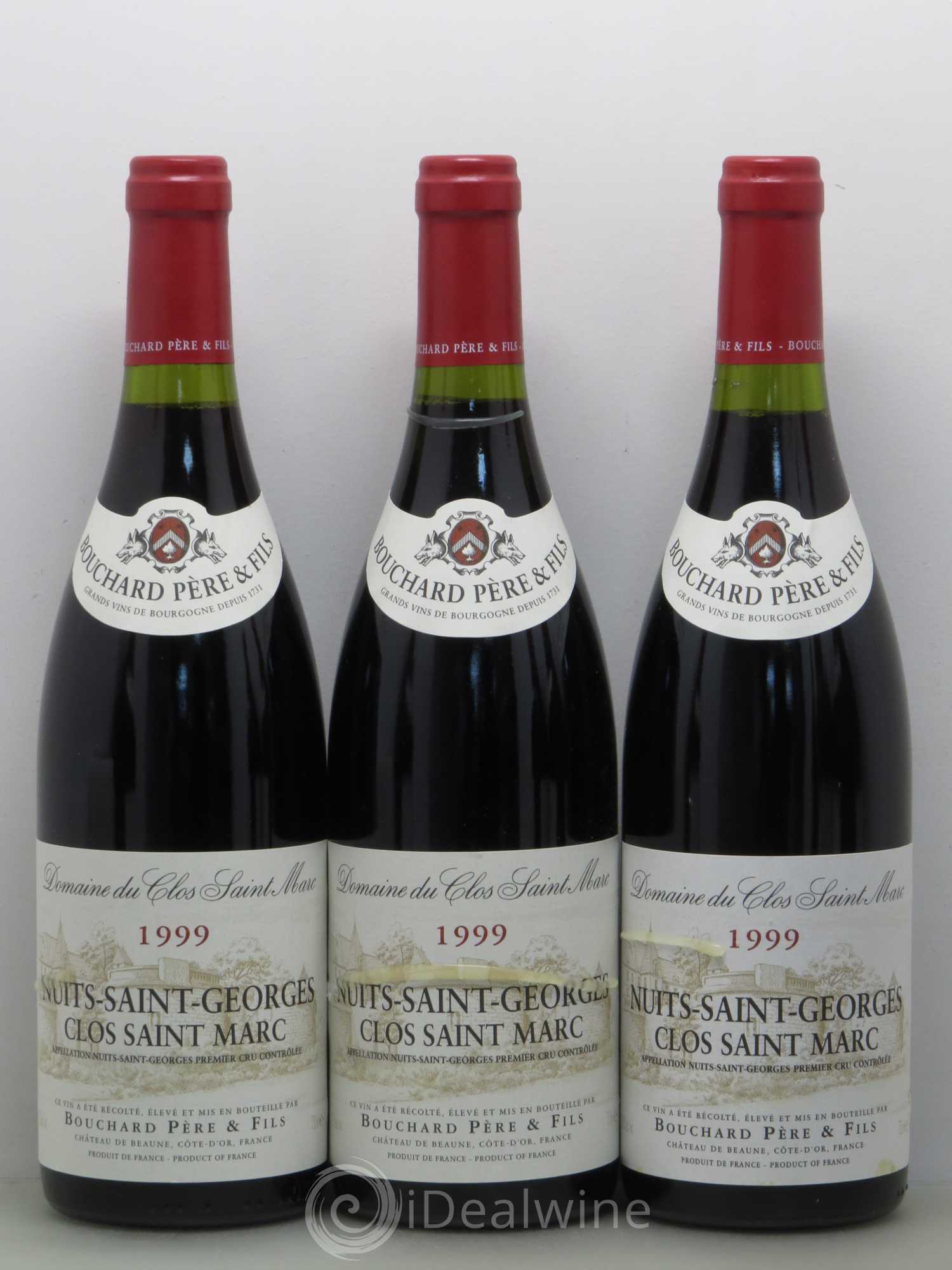 Nuits-Saint-Georges 1er Cru Clos Saint Marc Bouchard P&F 1999 - Lot de 6 bouteilles - 1