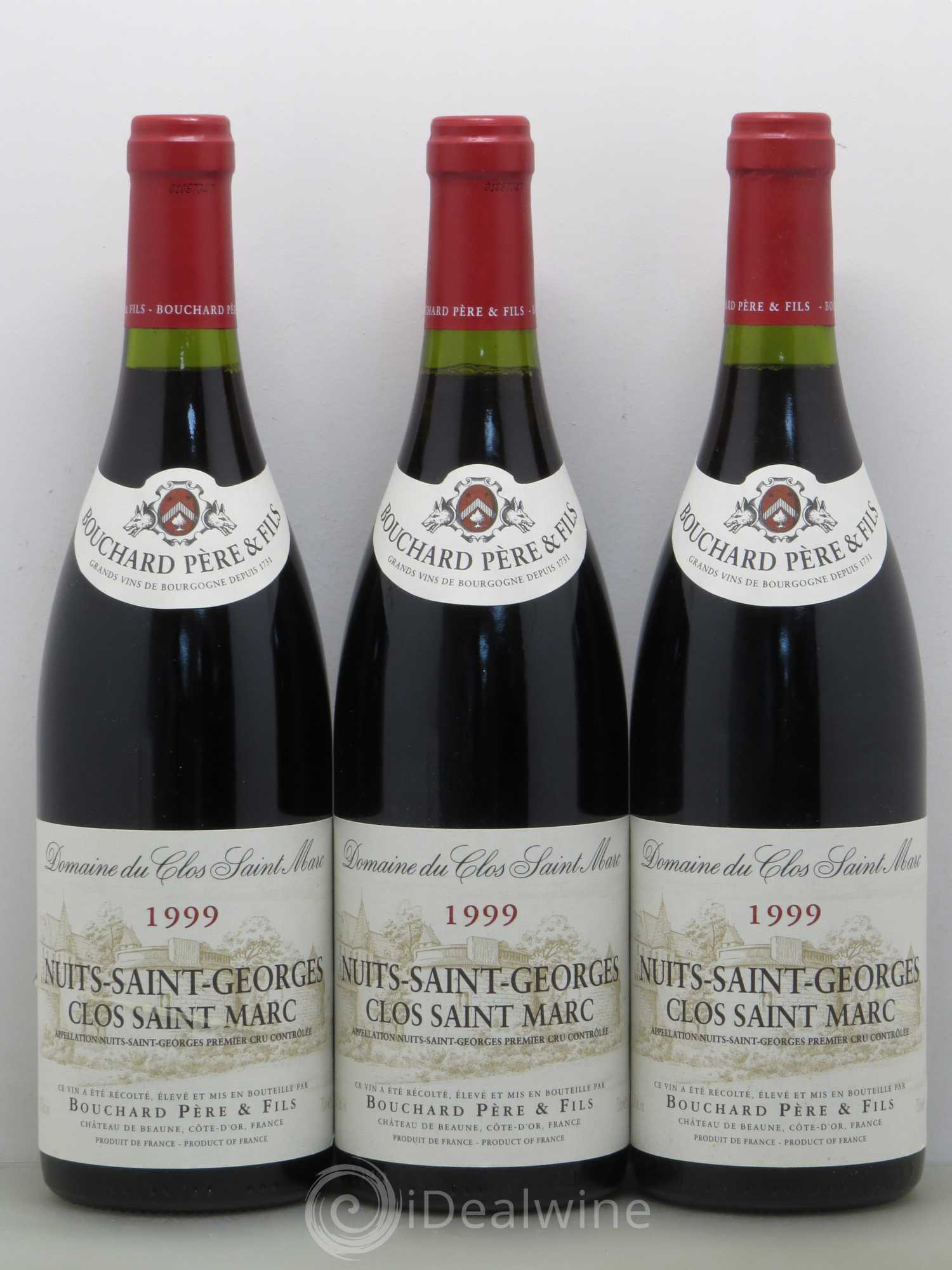 Nuits-Saint-Georges 1er Cru Clos Saint Marc Bouchard P&F 1999 - Lot de 6 bouteilles - 2