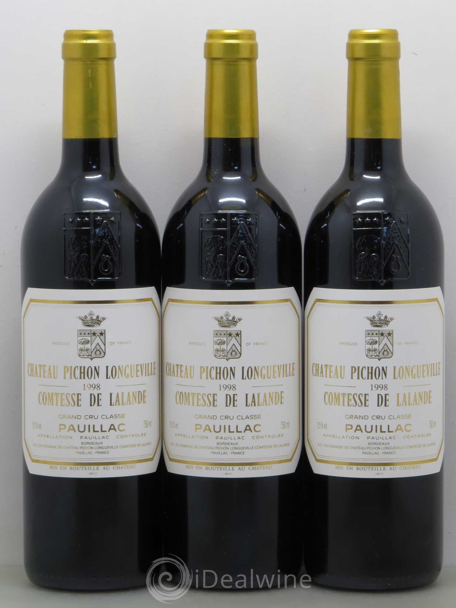 Château Pichon Longueville Comtesse de Lalande 2ème Grand Cru Classé 1998 - Lot de 12 bouteilles - 1
