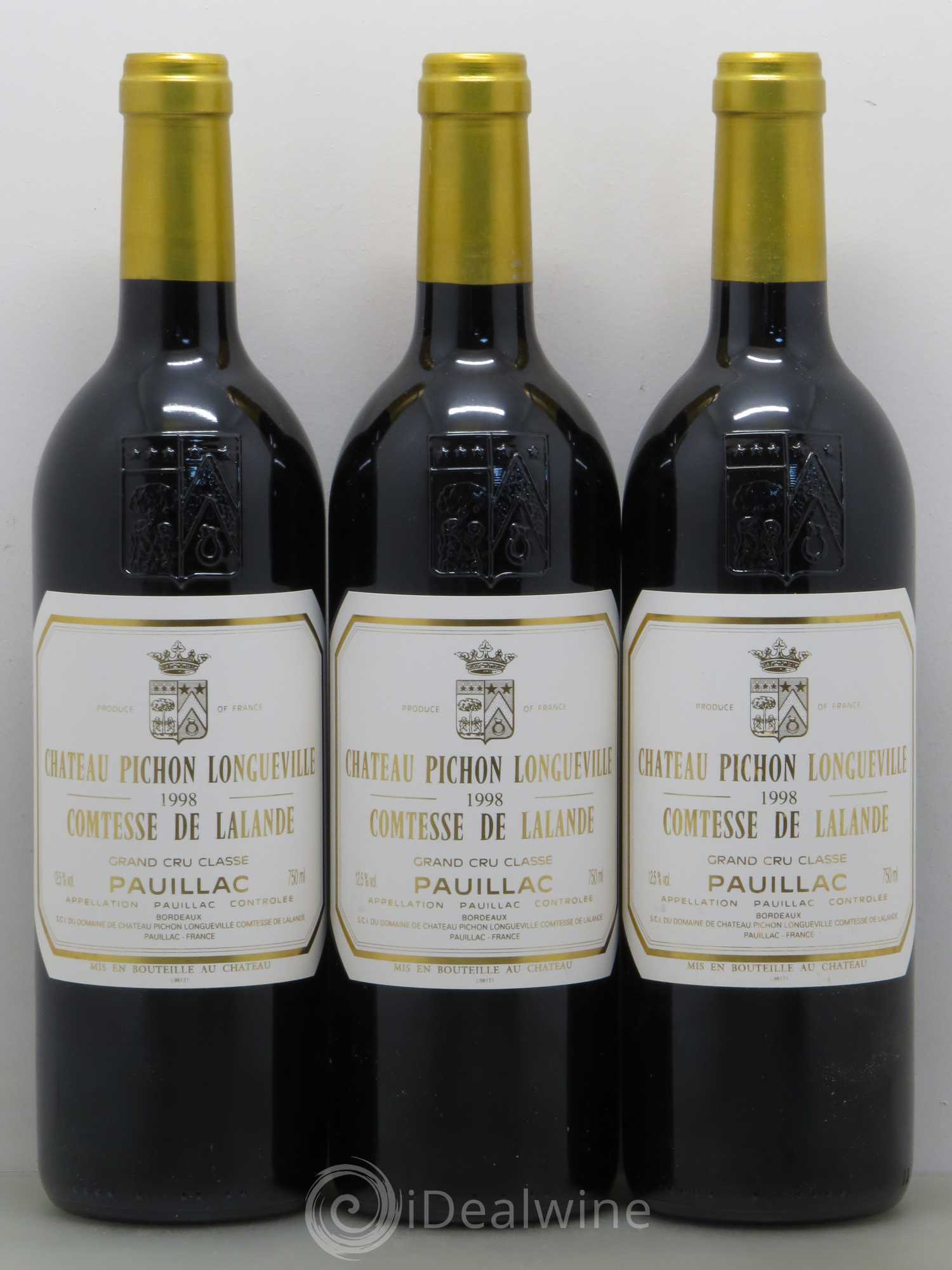 Château Pichon Longueville Comtesse de Lalande 2ème Grand Cru Classé 1998 - Lot de 12 bouteilles - 4
