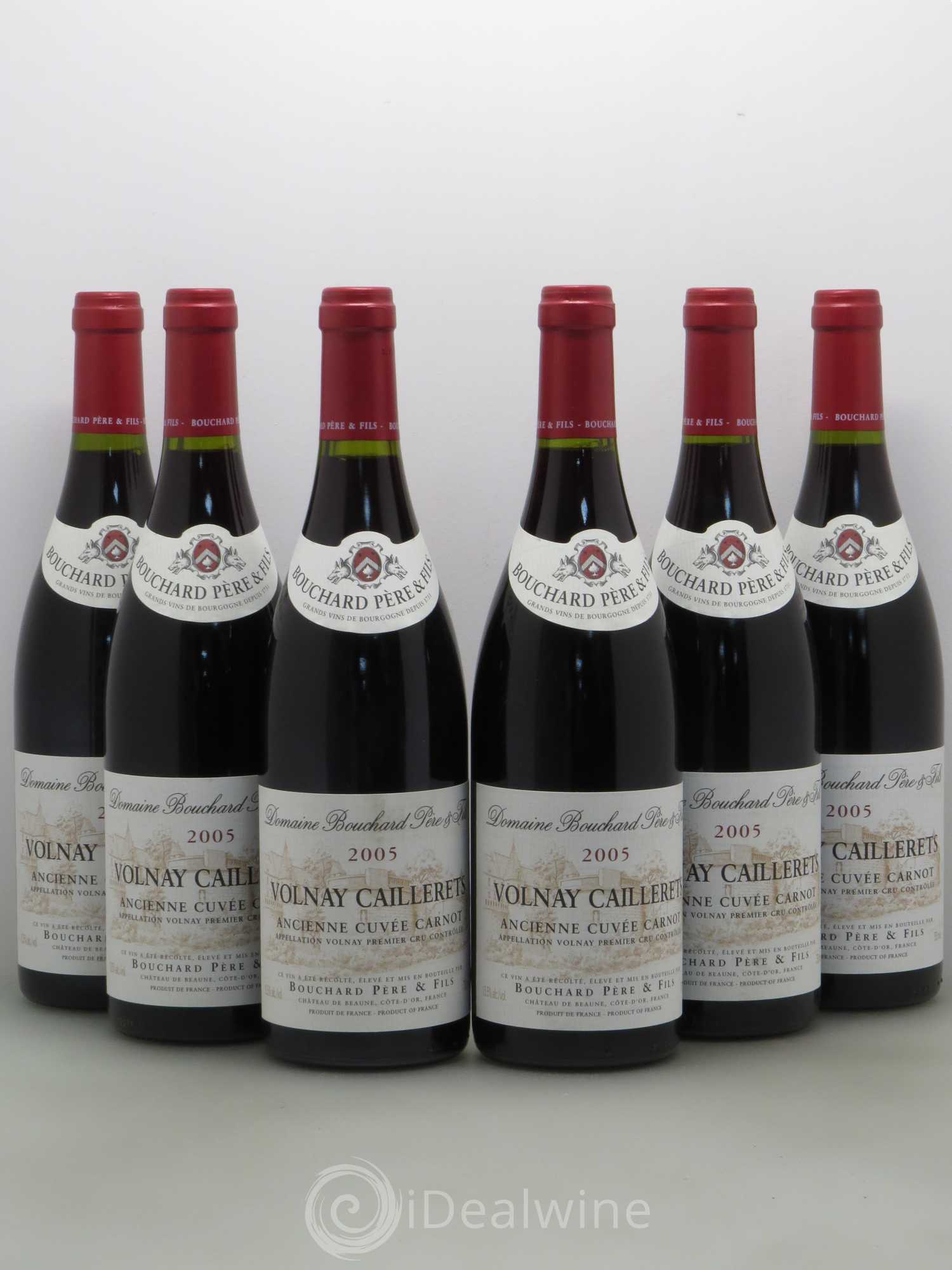 Volnay 1er Cru Caillerets - Ancienne Cuvée Carnot Bouchard Père & Fils 2005 - Lot de 6 bouteilles - 0
