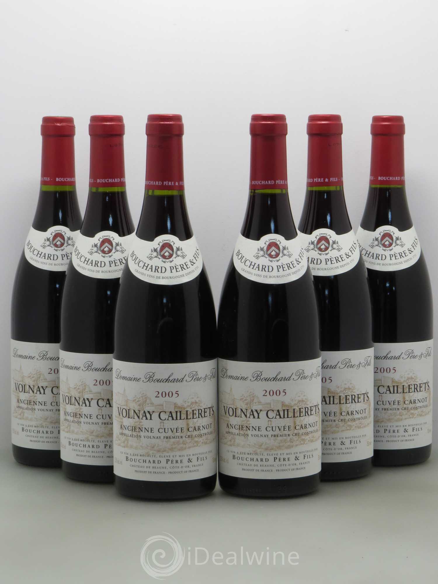 Volnay 1er Cru Caillerets - Ancienne Cuvée Carnot Bouchard Père & Fils 2005 - Lot de 6 bouteilles - 0