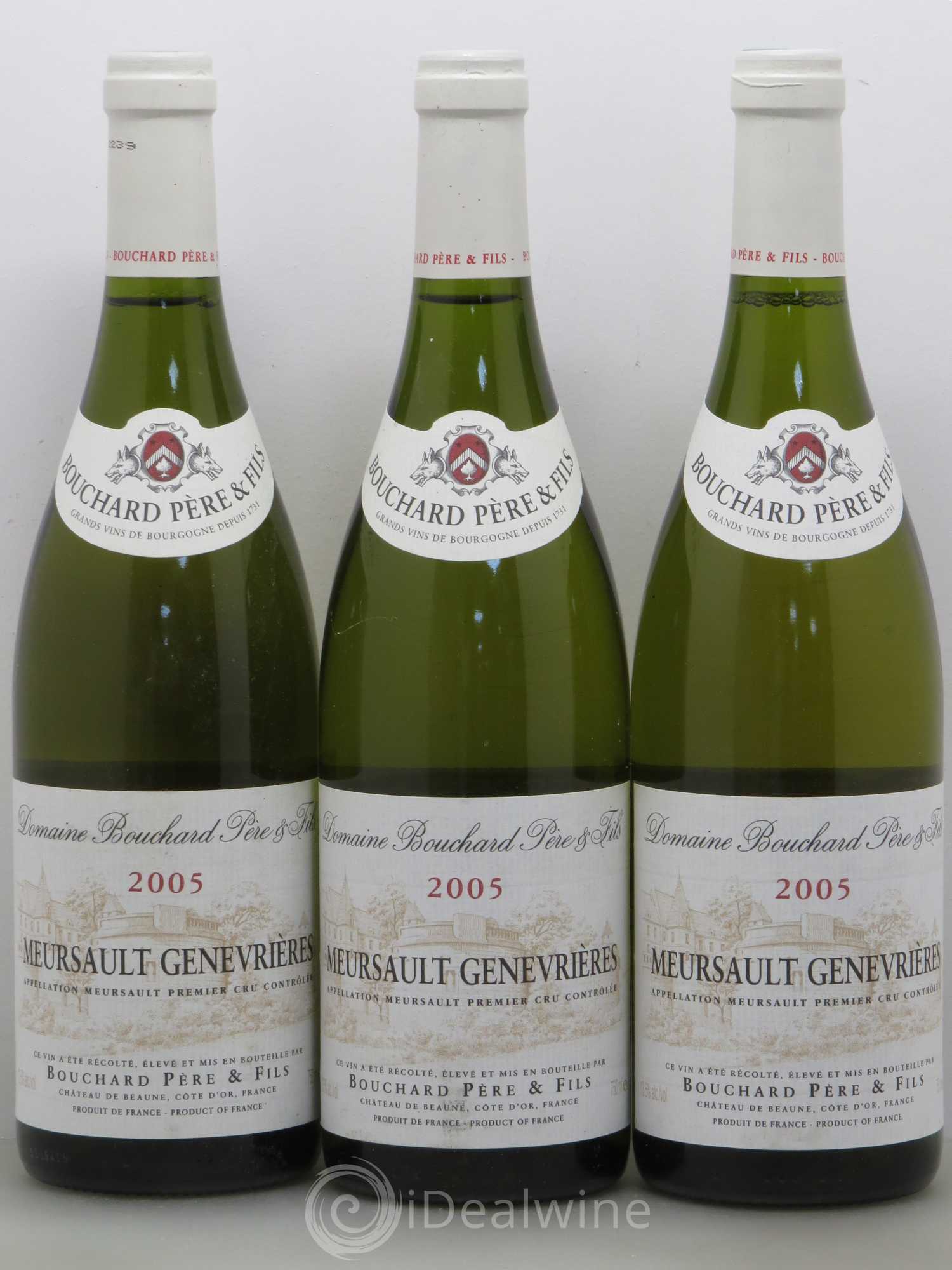 Meursault 1er Cru Genevrières Bouchard Père et Fils 2005 - Posten von 6 Flaschen - 2