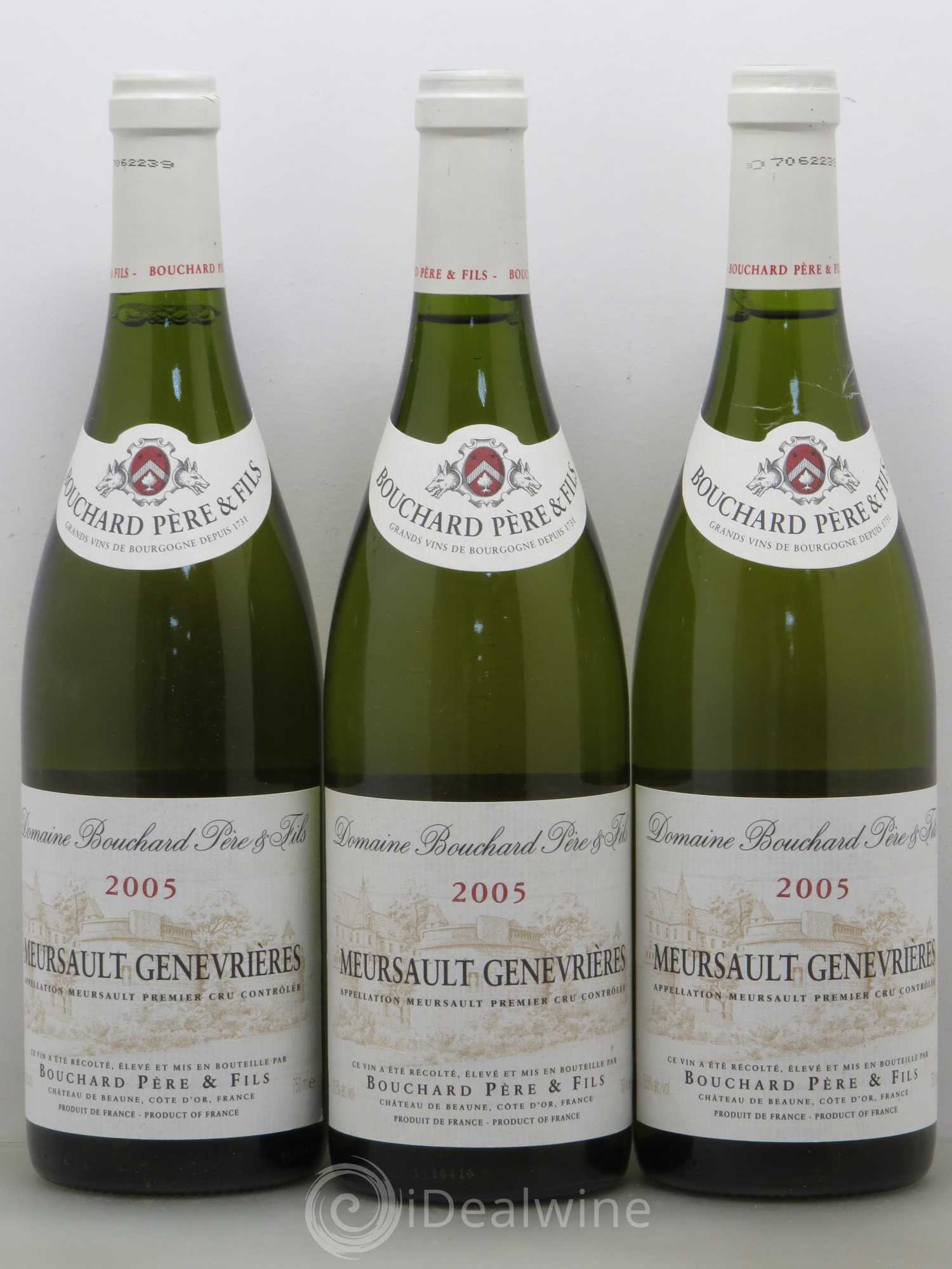 Meursault 1er Cru Genevrières Bouchard Père et Fils 2005 - Posten von 6 Flaschen - 2