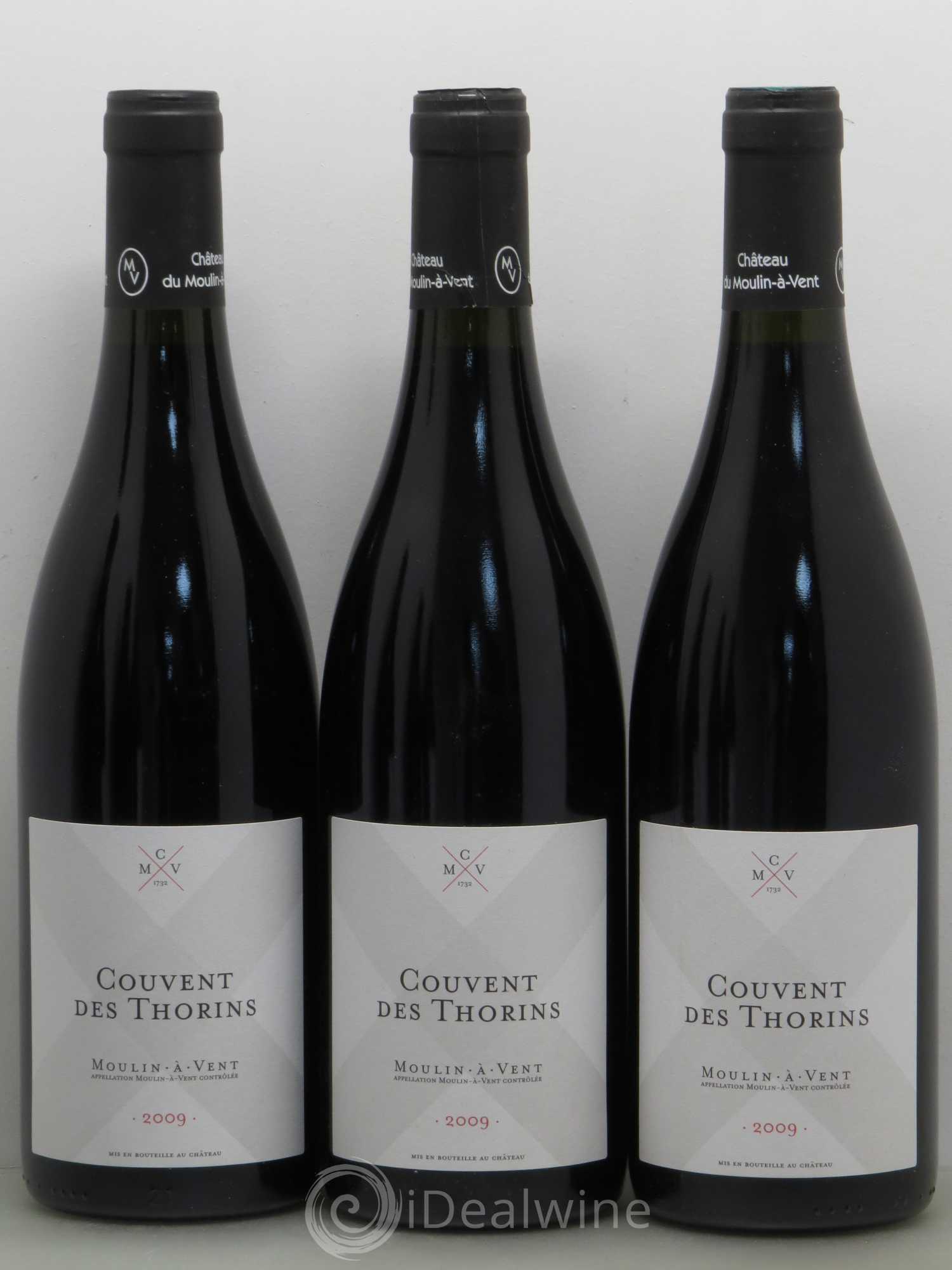 Moulin-à-Vent Couvent des Thorins Château du Moulin à Vent 2009 - Lot de 6 bouteilles - 1