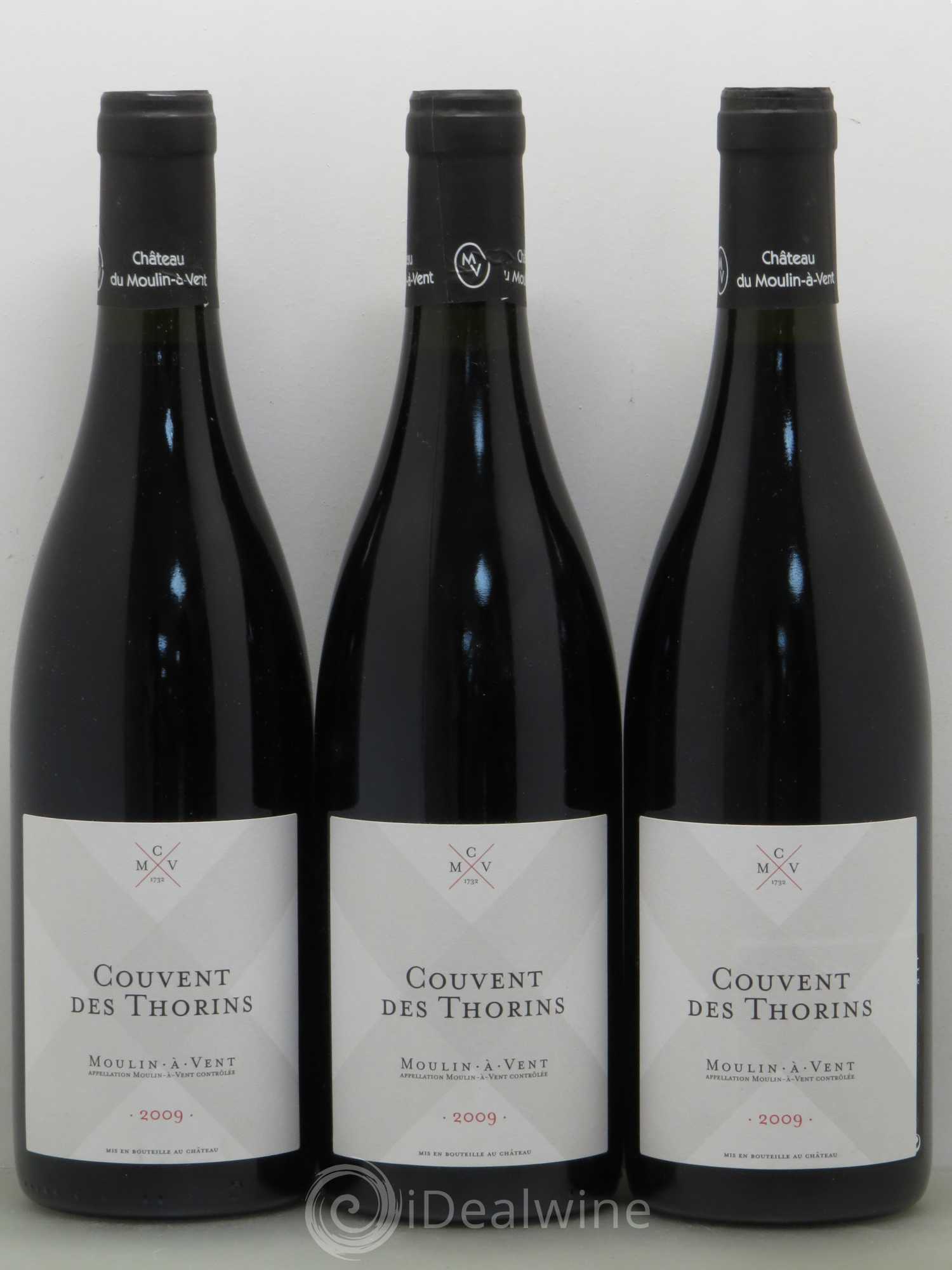 Moulin-à-Vent Couvent des Thorins Château du Moulin à Vent 2009 - Lot de 6 bouteilles - 2