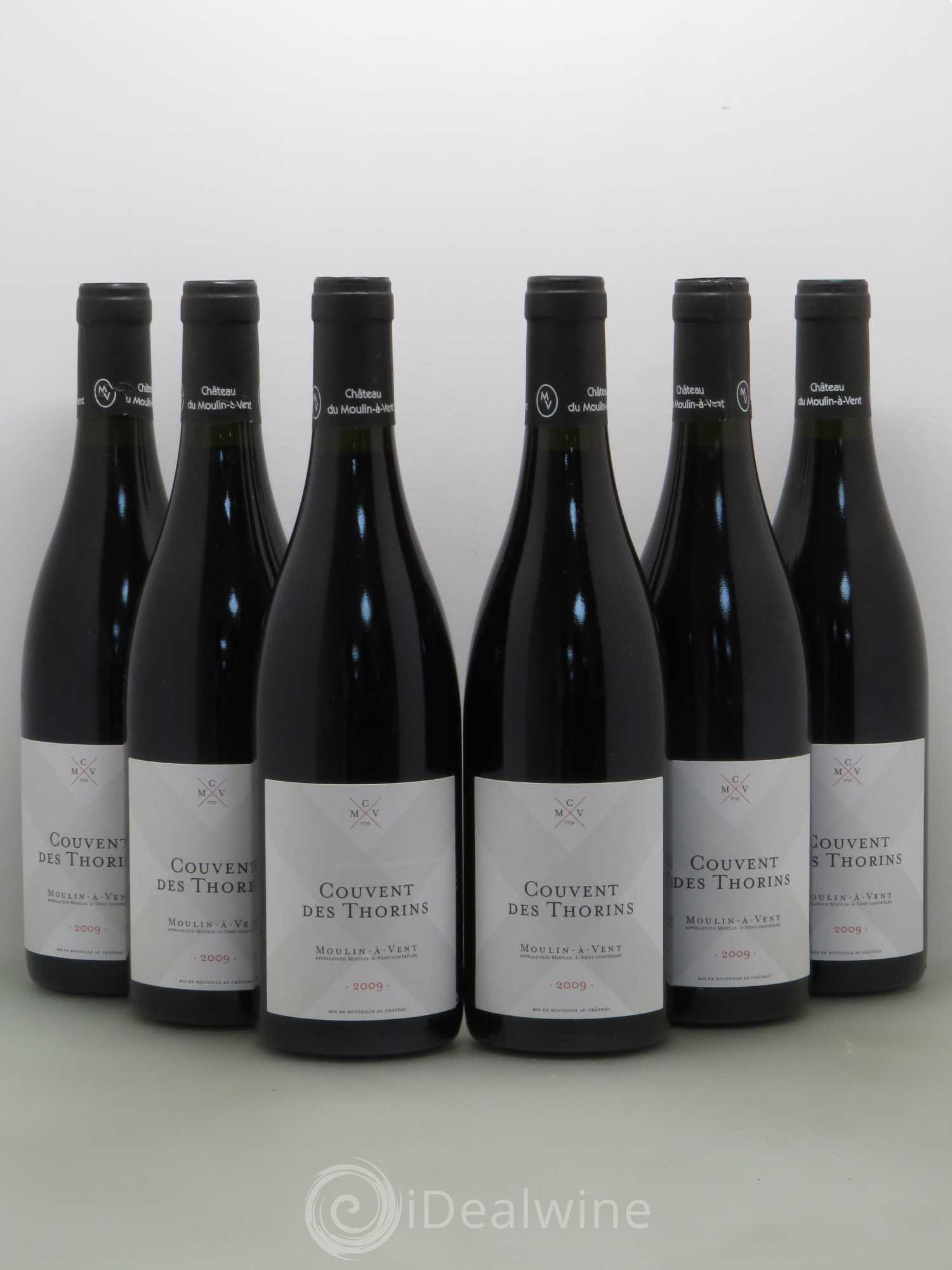 Moulin-à-Vent Couvent des Thorins Château du Moulin à Vent 2009 - Lot de 6 bouteilles - 0