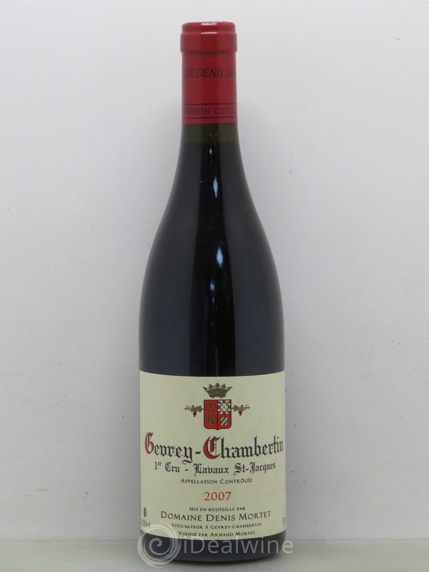 Gevrey-Chambertin 1er Cru Lavaux Saint Jacques Denis Mortet (Domaine) 2007 - Lot de 1 bouteille - 0