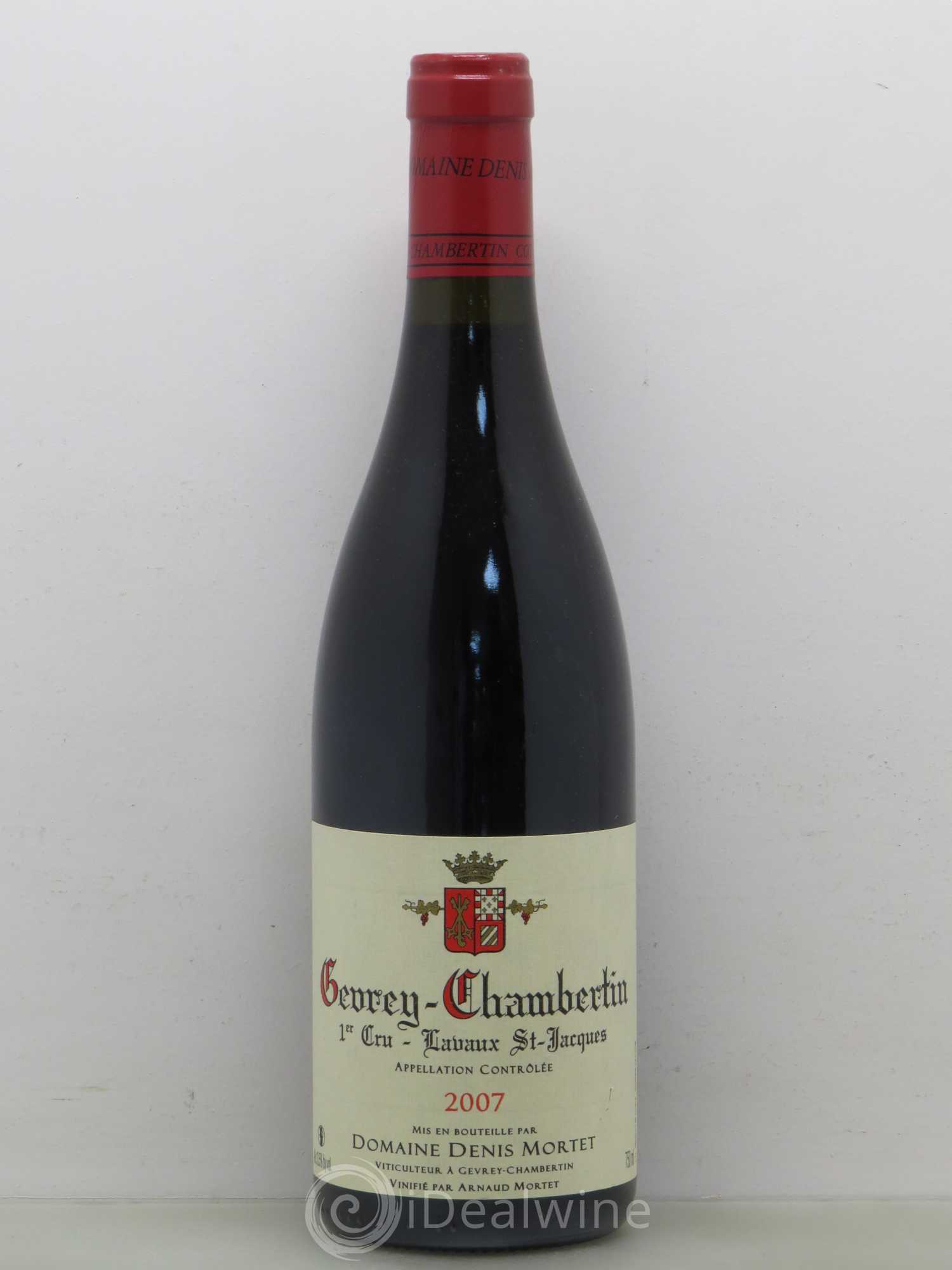 Gevrey-Chambertin 1er Cru Lavaux Saint Jacques Denis Mortet (Domaine) 2007 - Lot de 1 bouteille - 0
